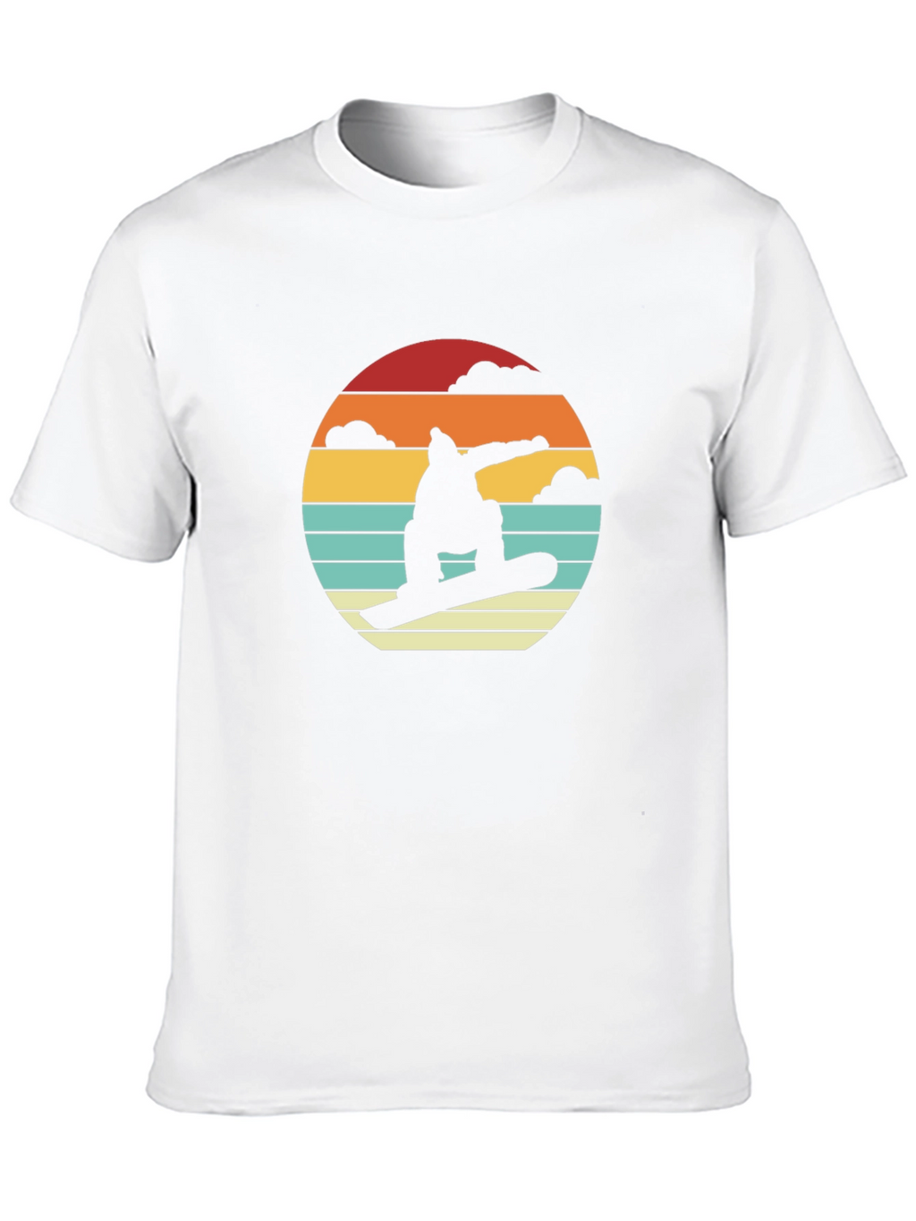 Retro Snowboarder Sunset T-Shirt