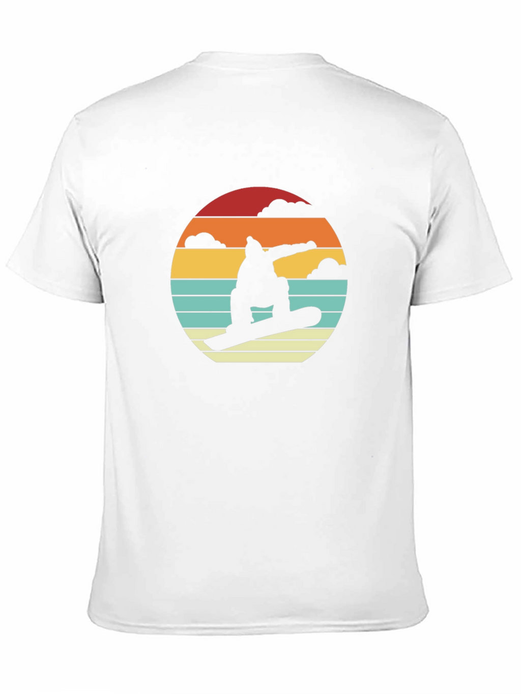 Retro Snowboarder Sunset T-Shirt