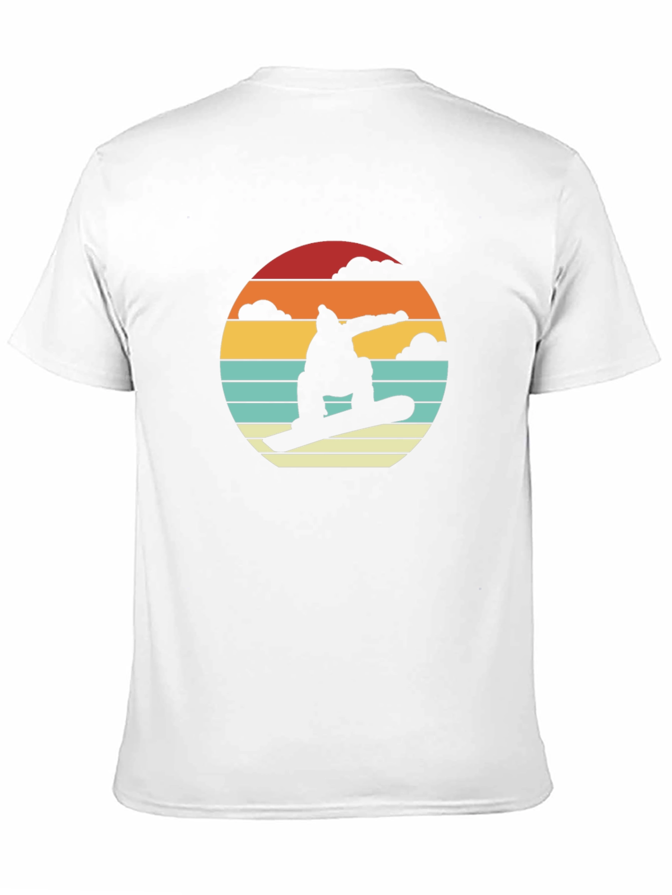 Retro Snowboarder Sunset T-Shirt