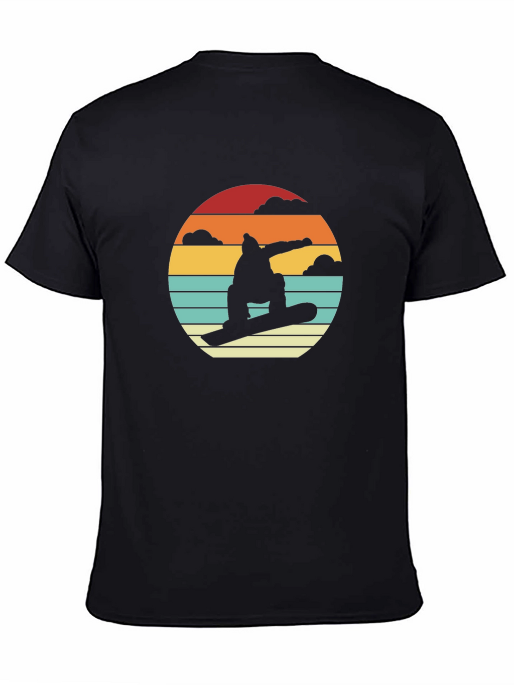 Retro Snowboarder Sunset T-Shirt
