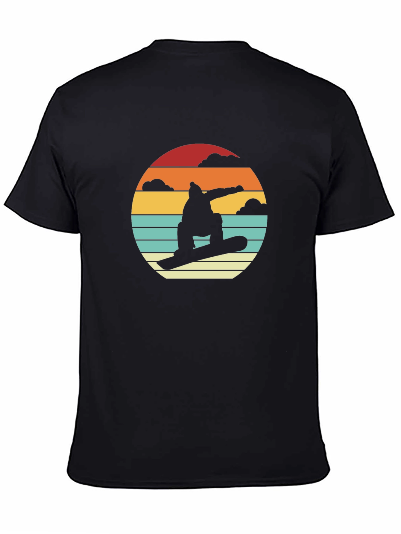 Retro Snowboarder Sunset T-Shirt