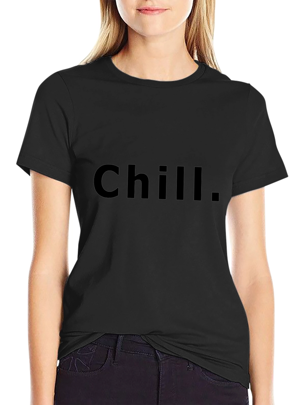 Chill Black T-Shirt - Relaxed Casual Wear