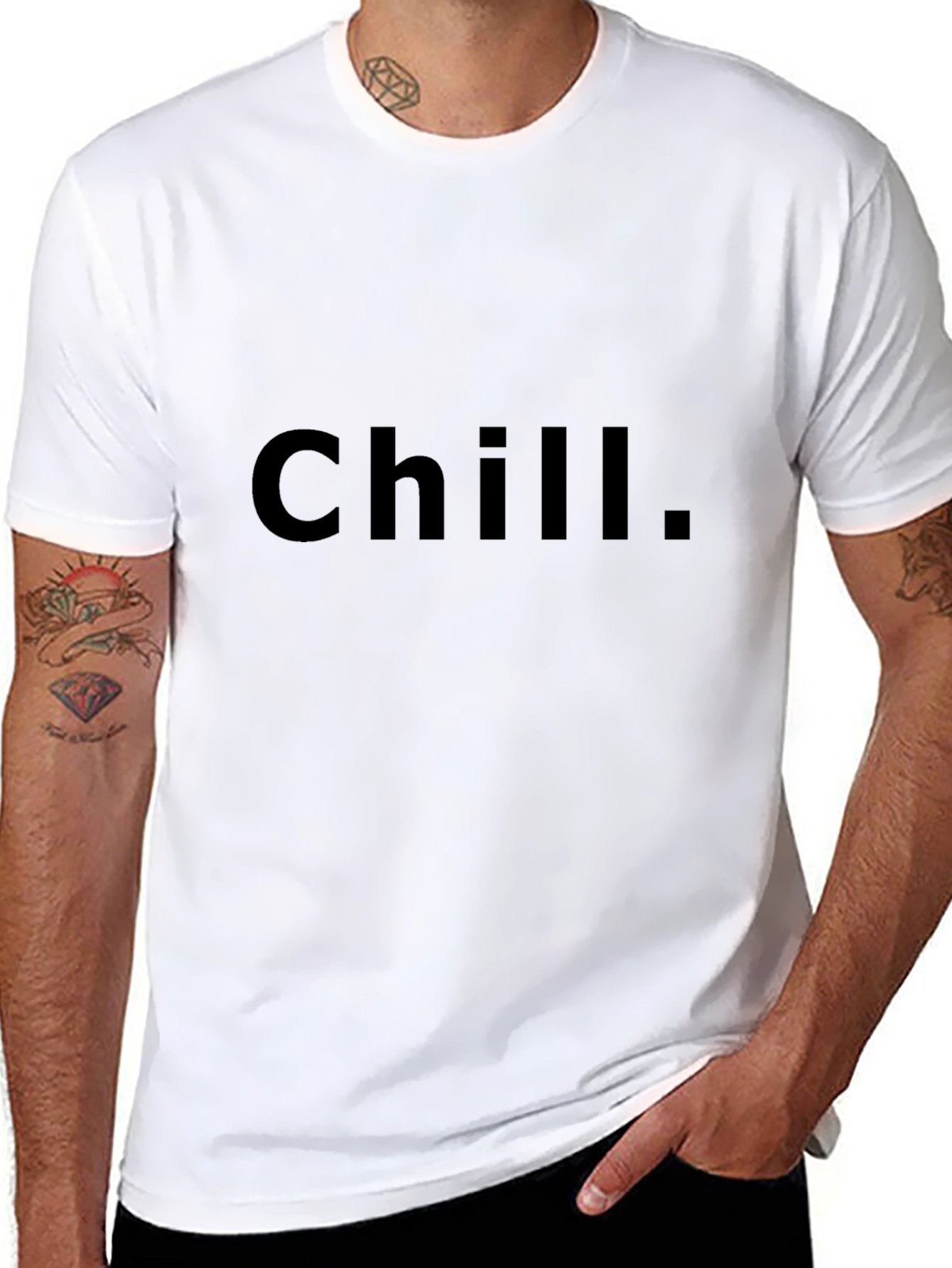 Chill Black T-Shirt - Relaxed Casual Wear