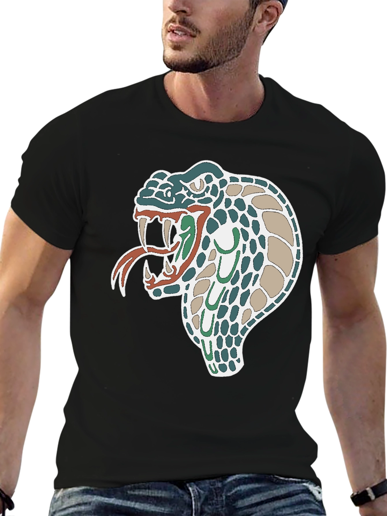 Cool Snake Graphic Tee