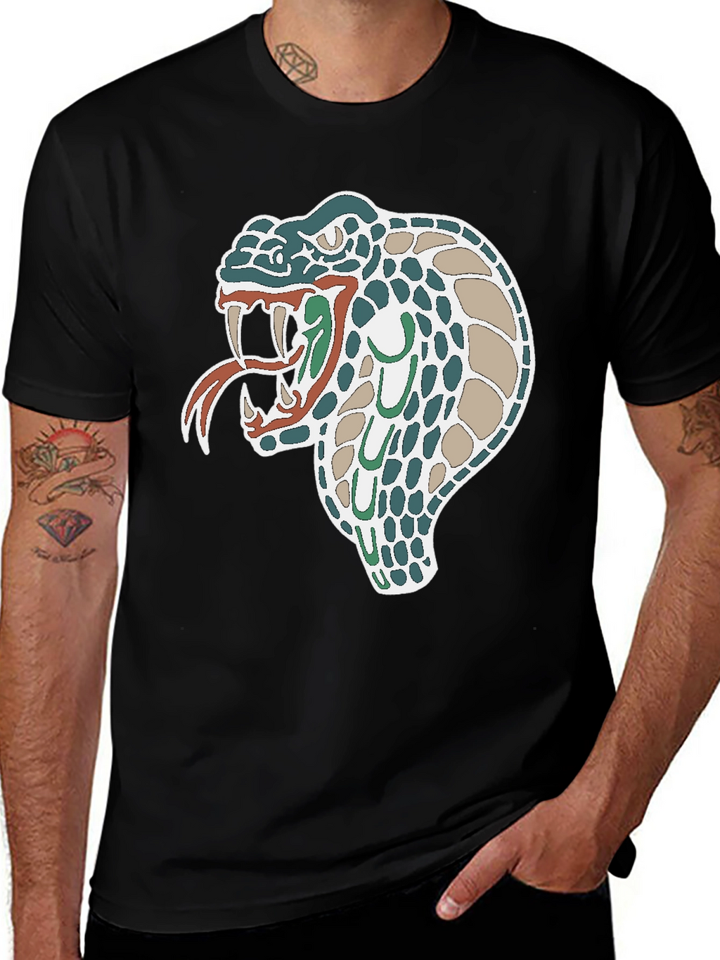 Cool Snake Graphic Tee