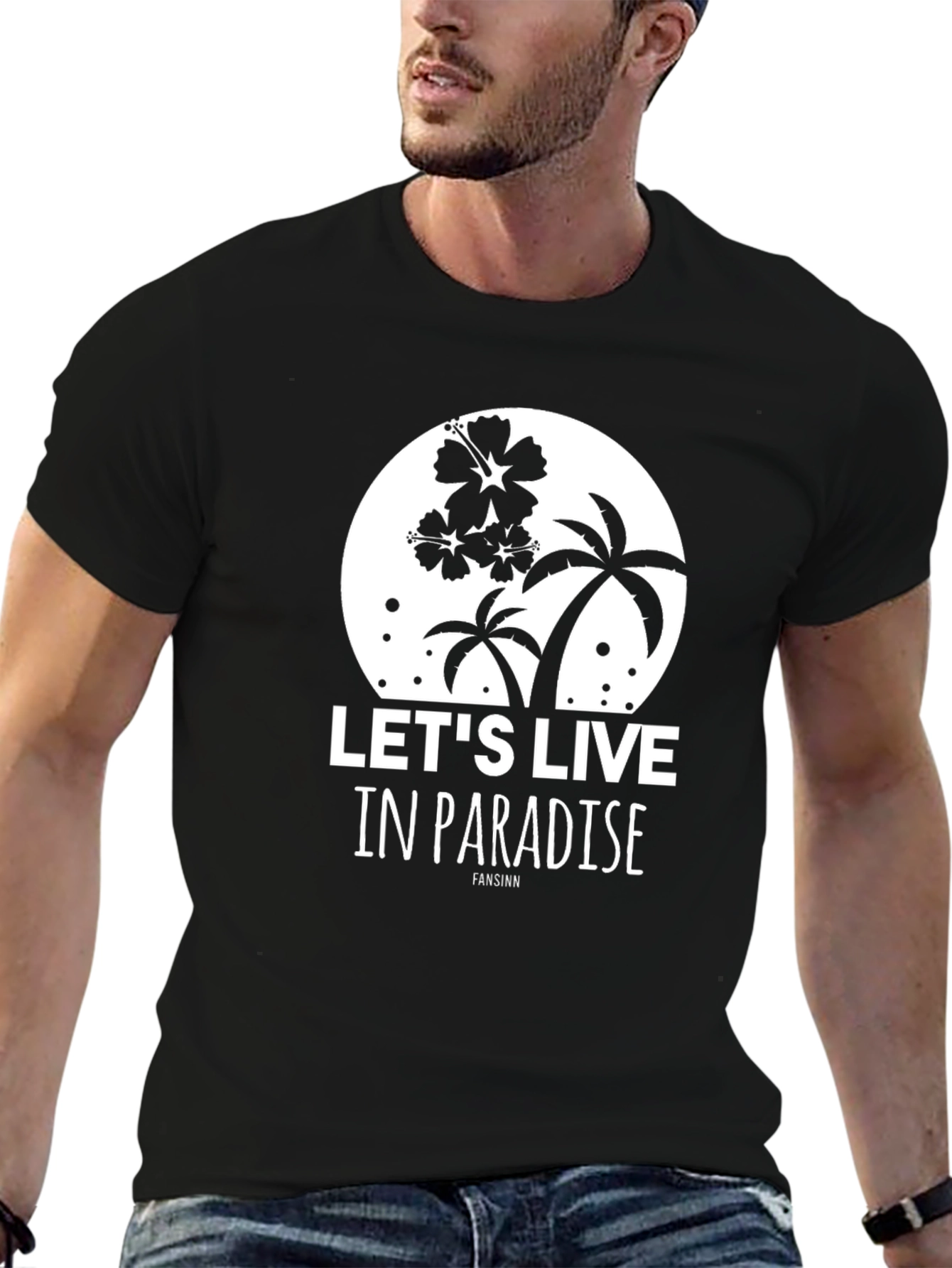 Paradise Graphic Tee | Tropical Palm Tree Shirt
