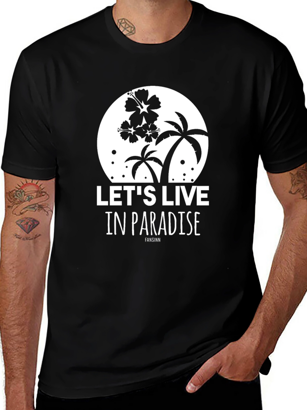 Paradise Graphic Tee | Tropical Palm Tree Shirt