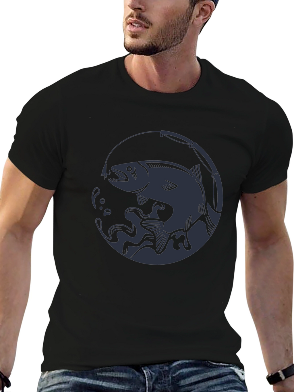 Fishing Graphic Tee - Stylish Angler Shirt