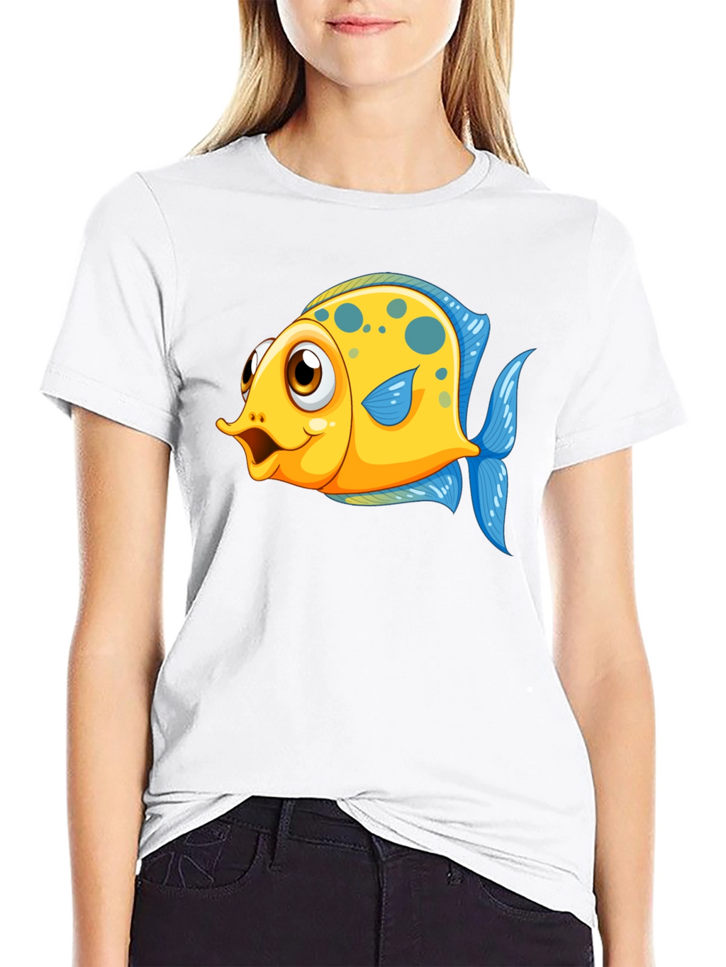 Cartoon Fish Graphic Tee