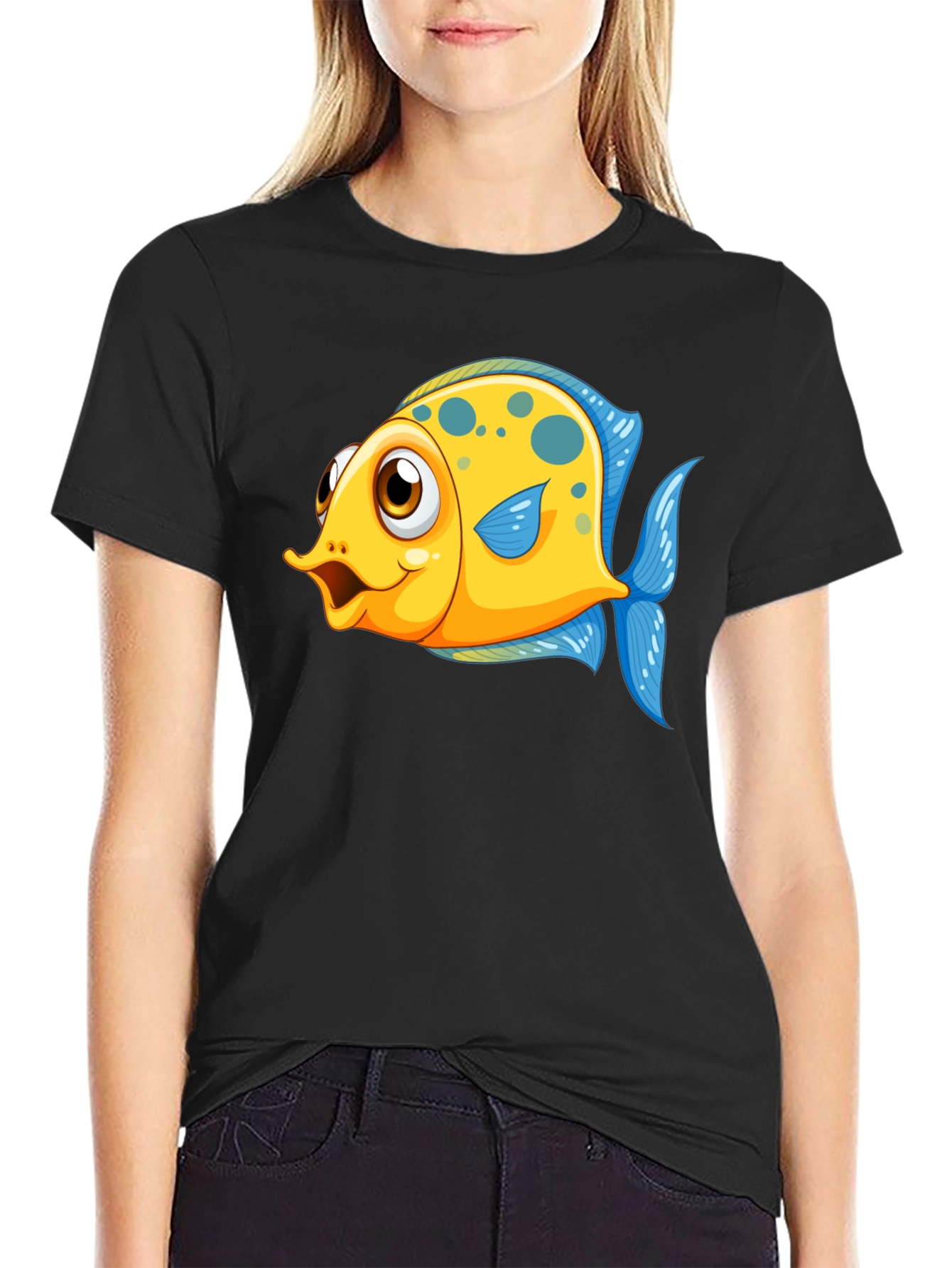 Cartoon Fish Graphic Tee