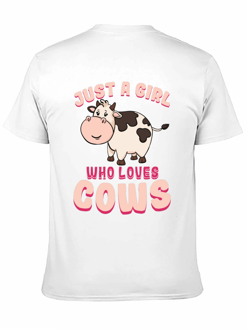 Just A Girl Who Loves Cows Graphic T-Shirt