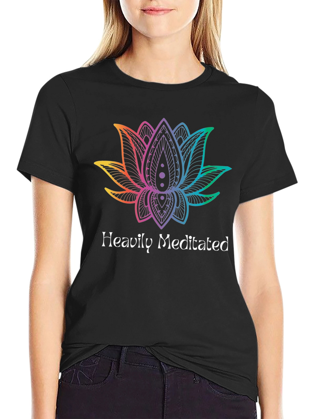 Heavily Meditated Lotus Graphic Tee