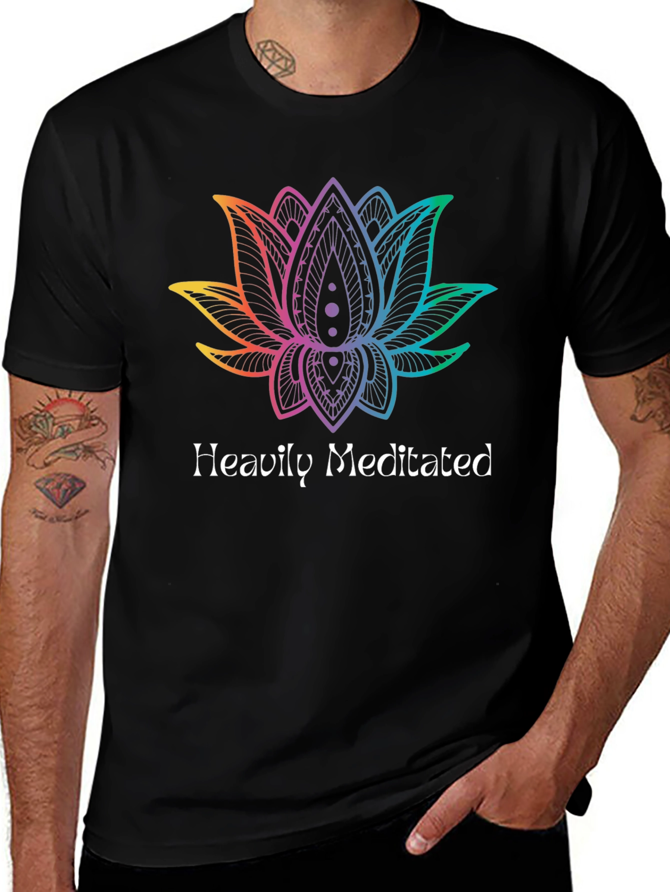 Heavily Meditated Lotus Graphic Tee