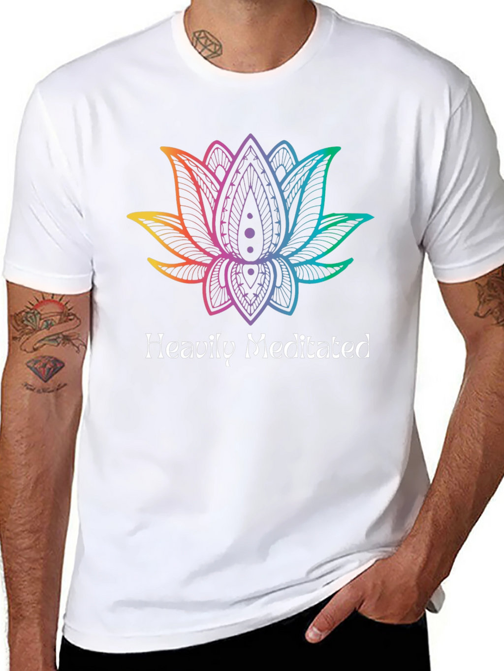 Heavily Meditated Lotus Graphic Tee