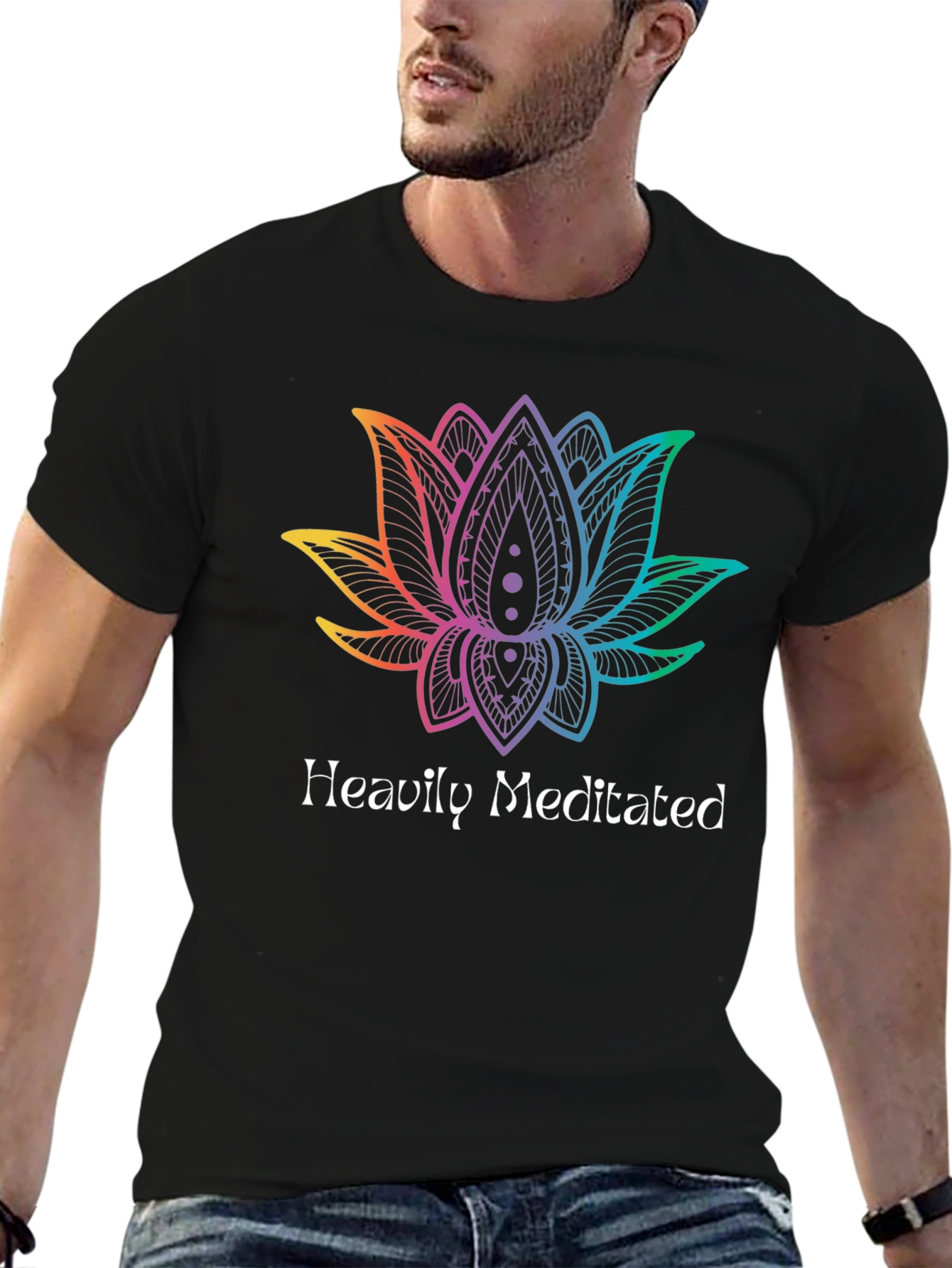 Heavily Meditated Lotus Graphic Tee