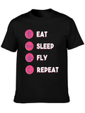Eat Sleep Fly Repeat T-Shirt