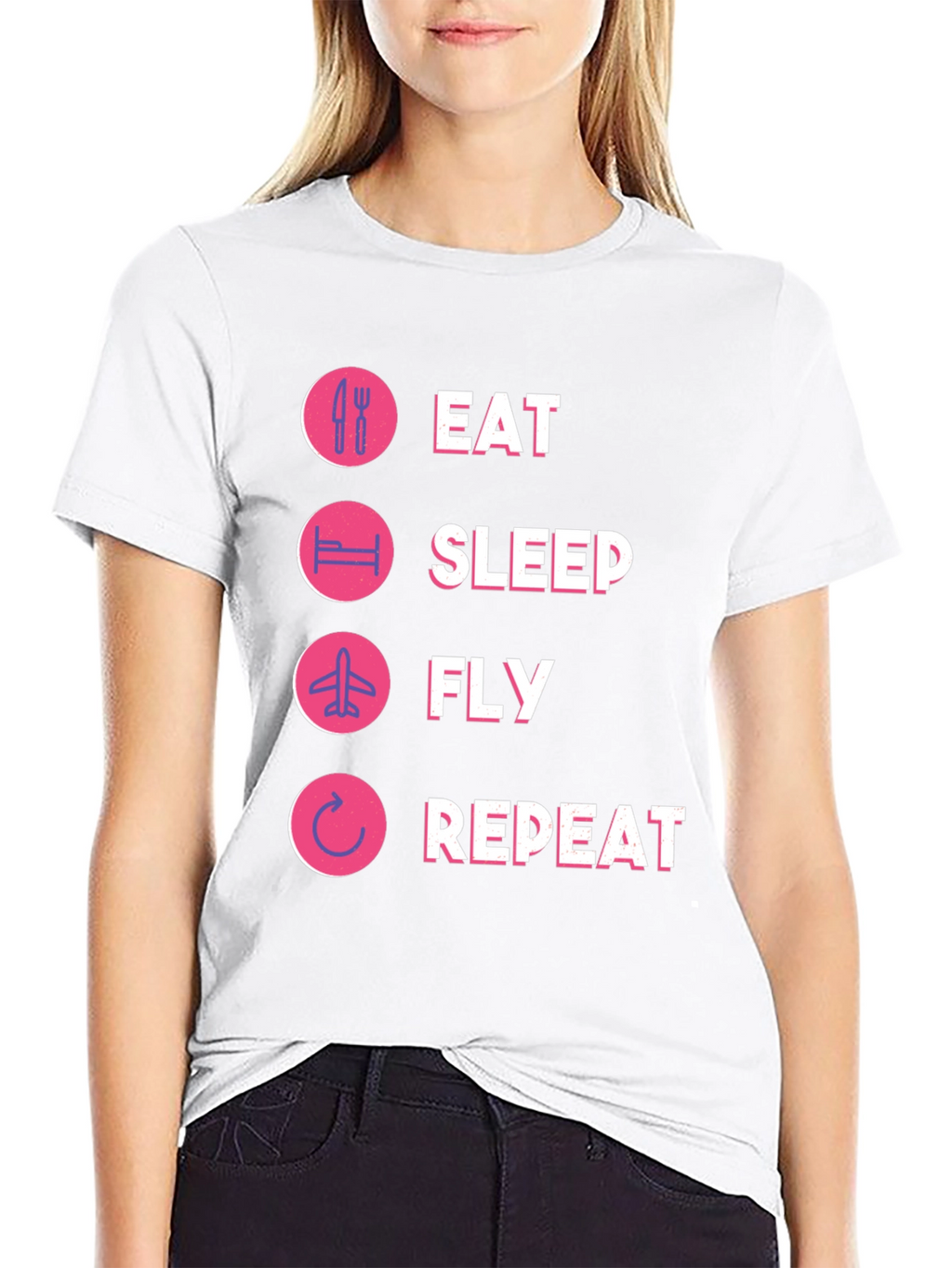 Eat Sleep Fly Repeat T-Shirt
