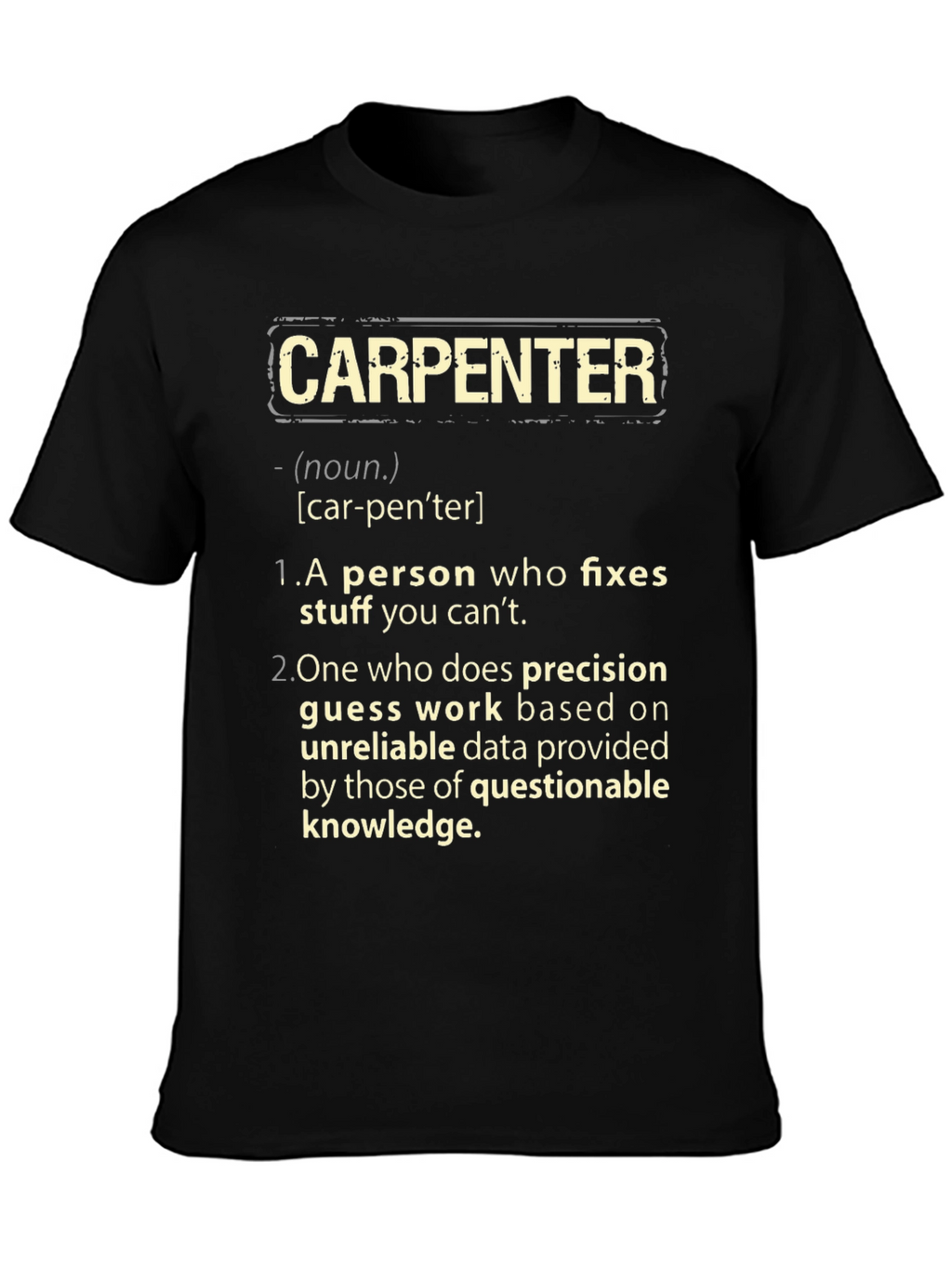Carpenter Definition Graphic T-Shirt