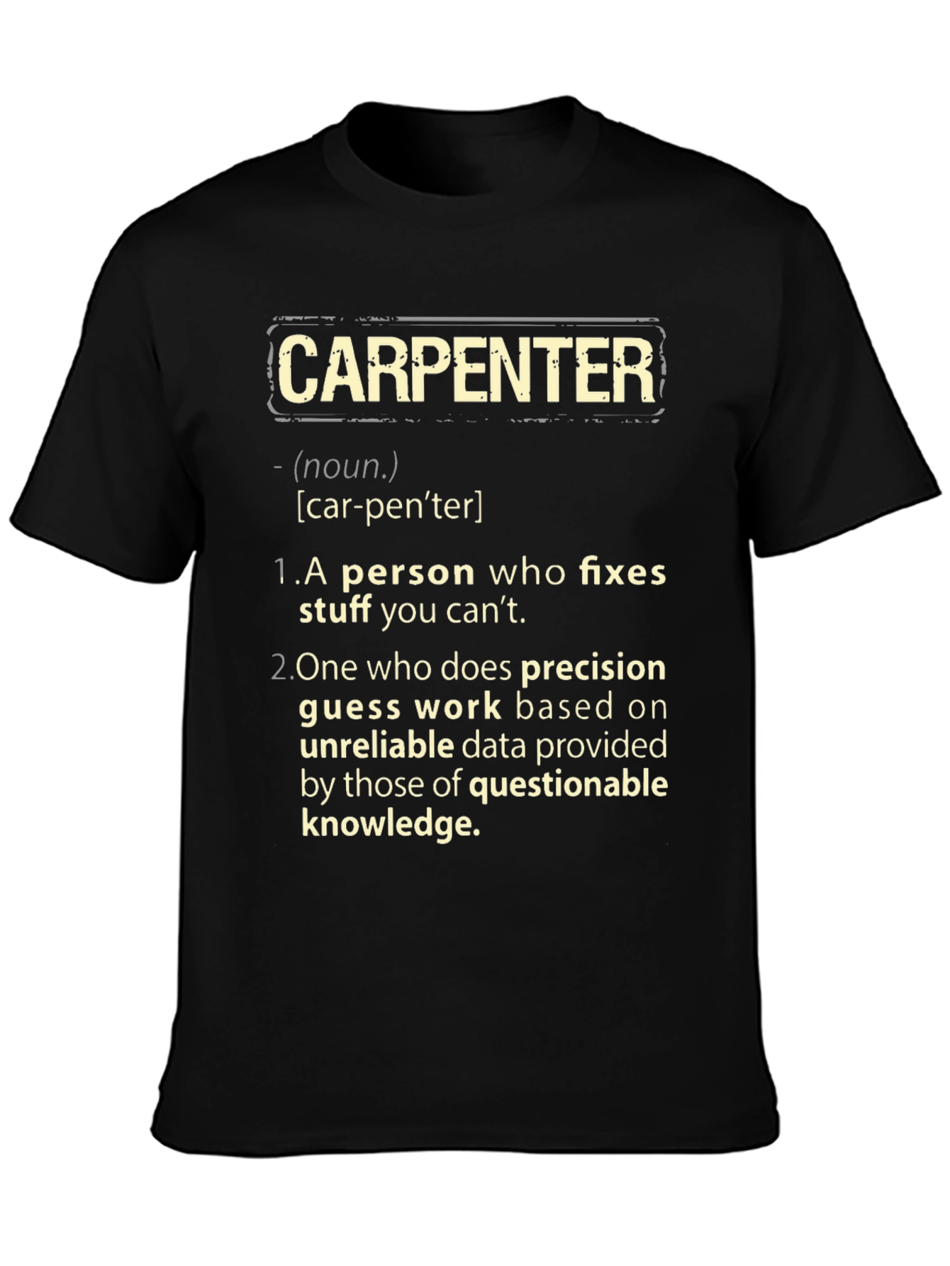 Carpenter Definition Graphic T-Shirt