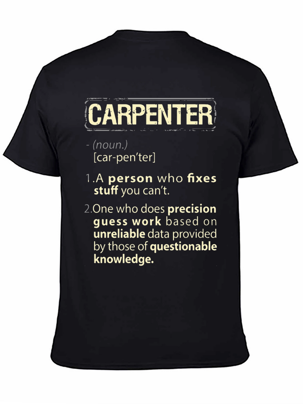 Carpenter Definition Graphic T-Shirt