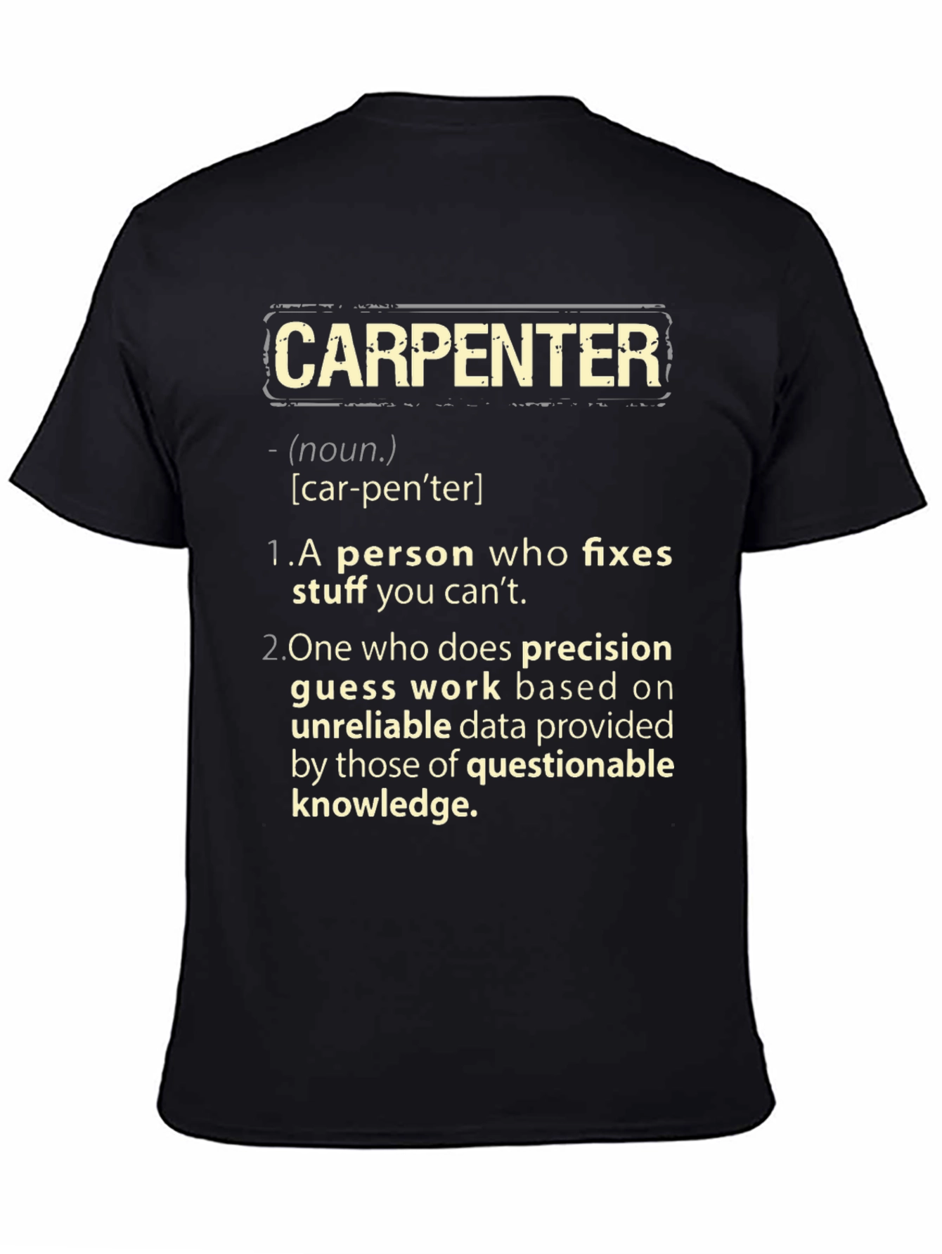 Carpenter Definition Graphic T-Shirt