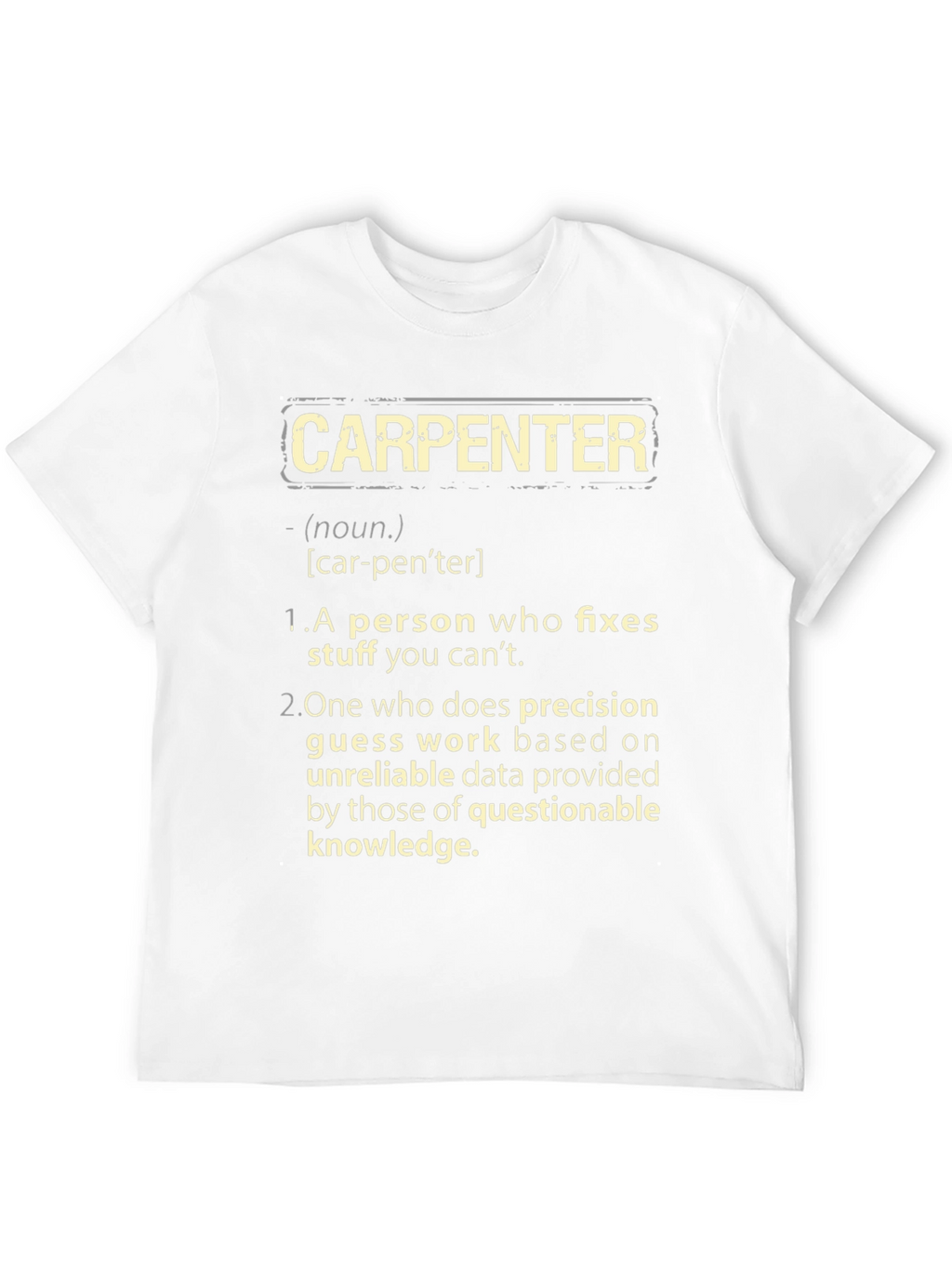 Carpenter Definition Graphic T-Shirt