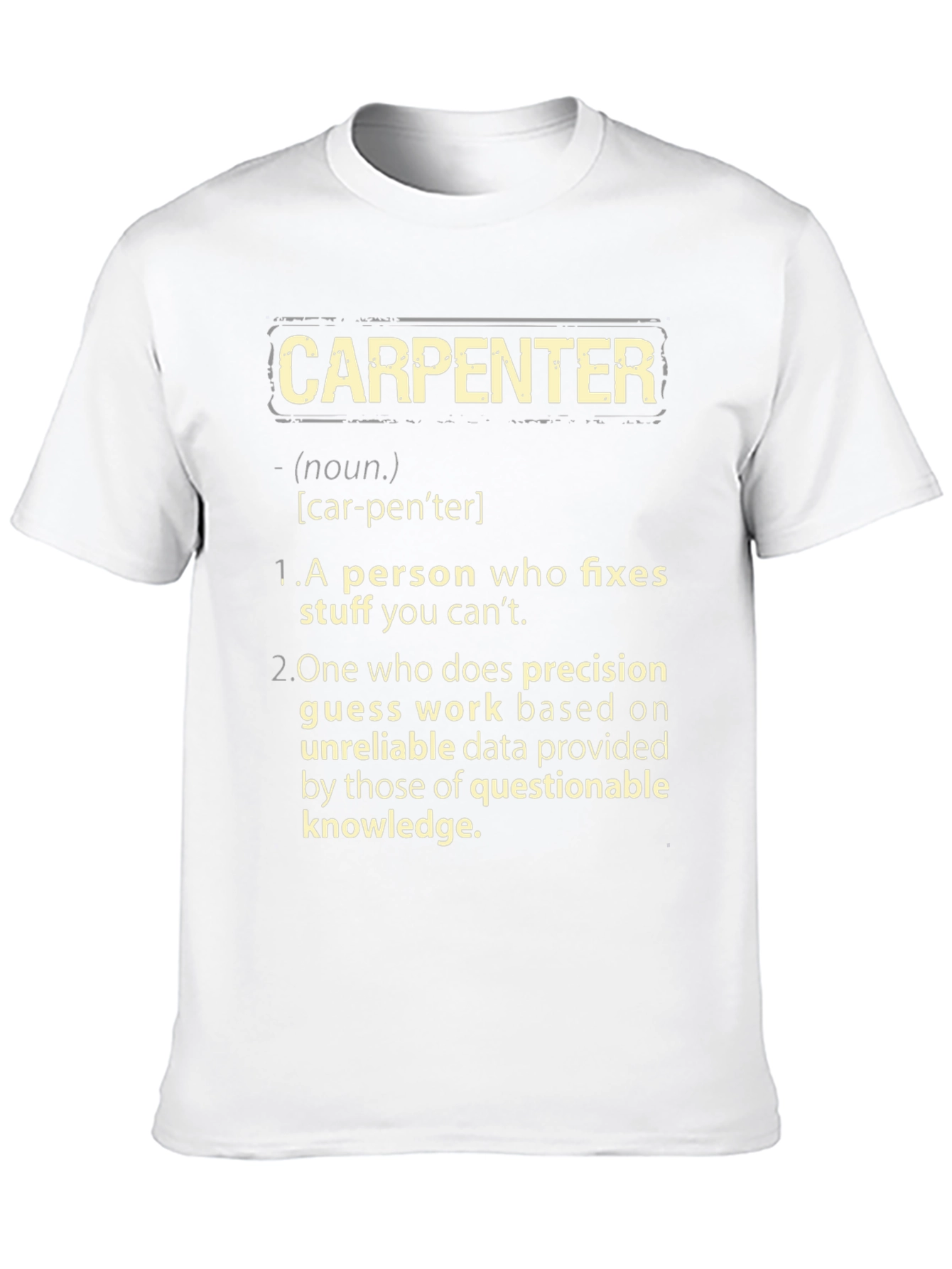 Carpenter Definition Graphic T-Shirt