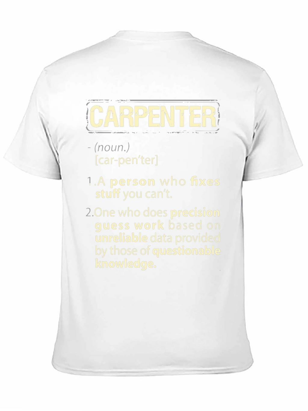 Carpenter Definition Graphic T-Shirt