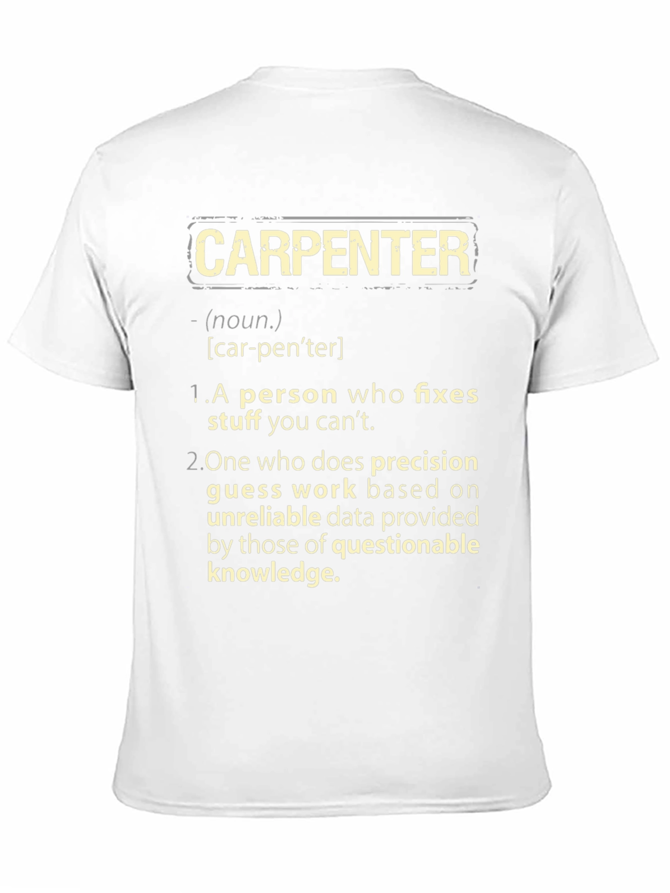 Carpenter Definition Graphic T-Shirt