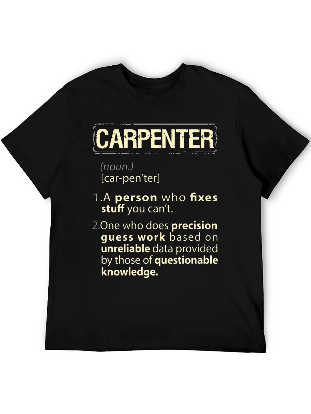 Carpenter Definition Graphic T-Shirt