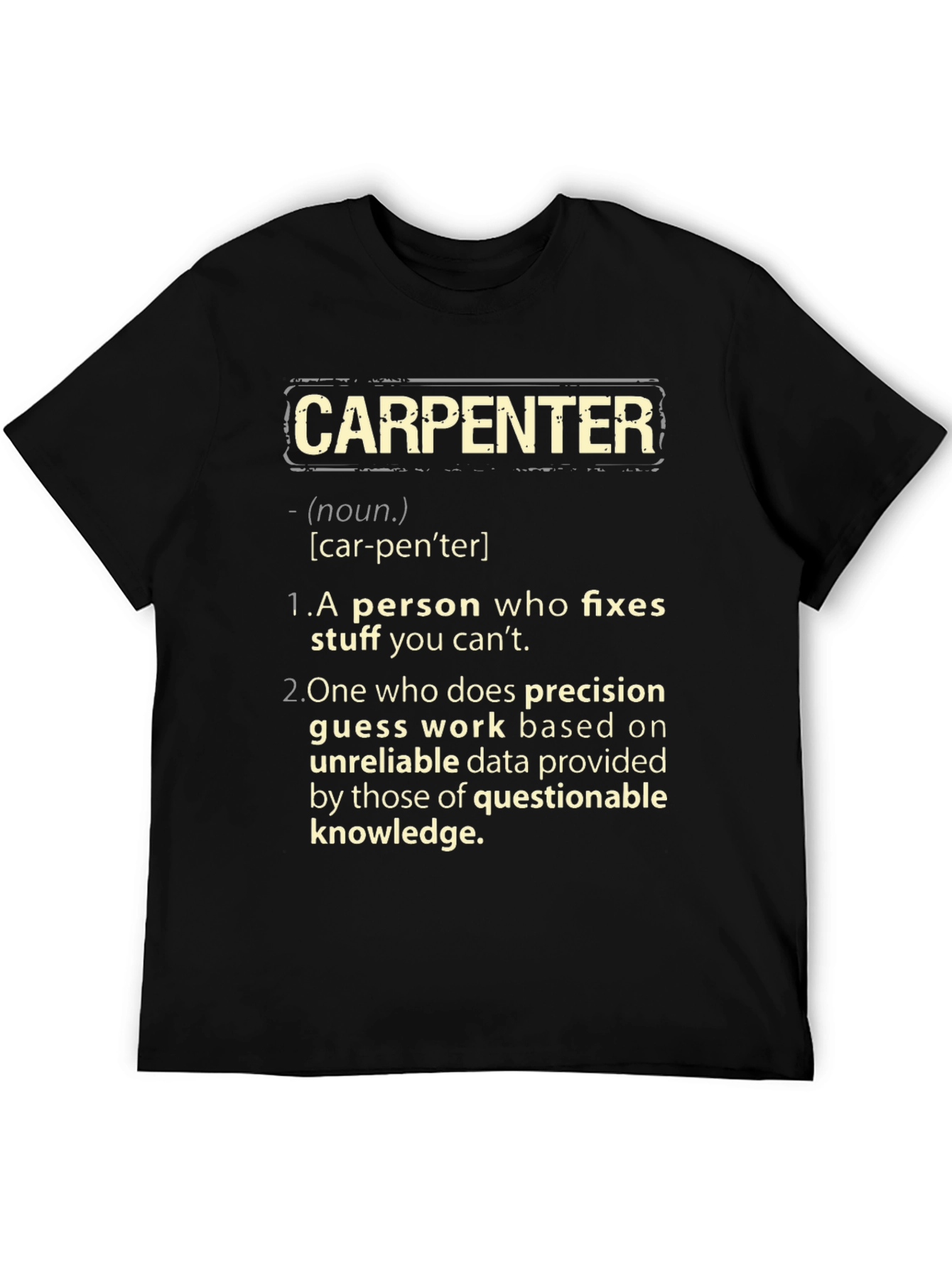 Carpenter Definition Graphic T-Shirt