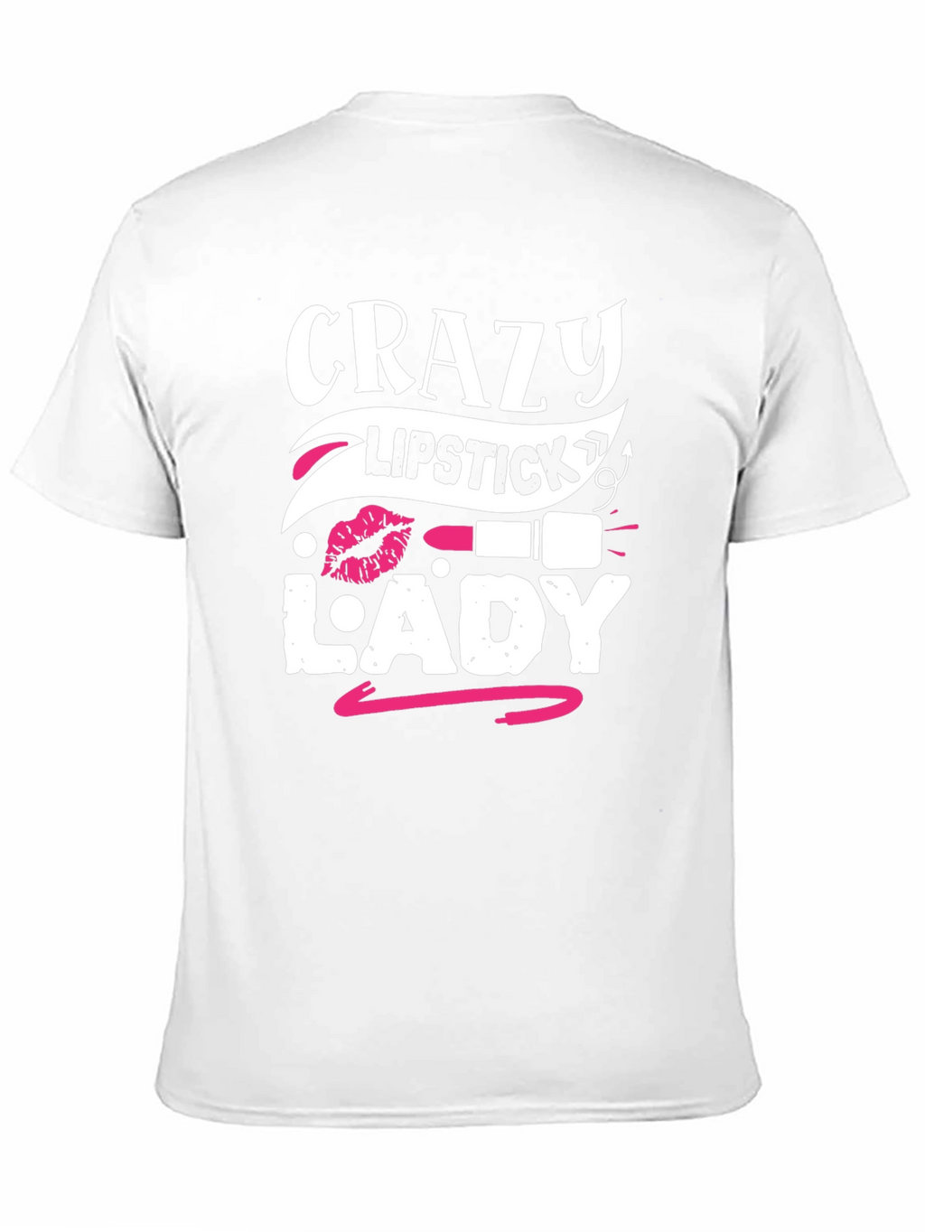 Crazy Lipstick Lady Graphic Tee - Black