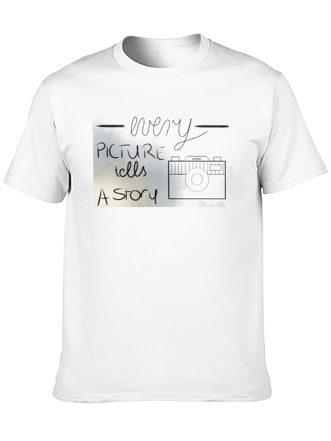 Every Picture Tells A Story Black T-Shirt