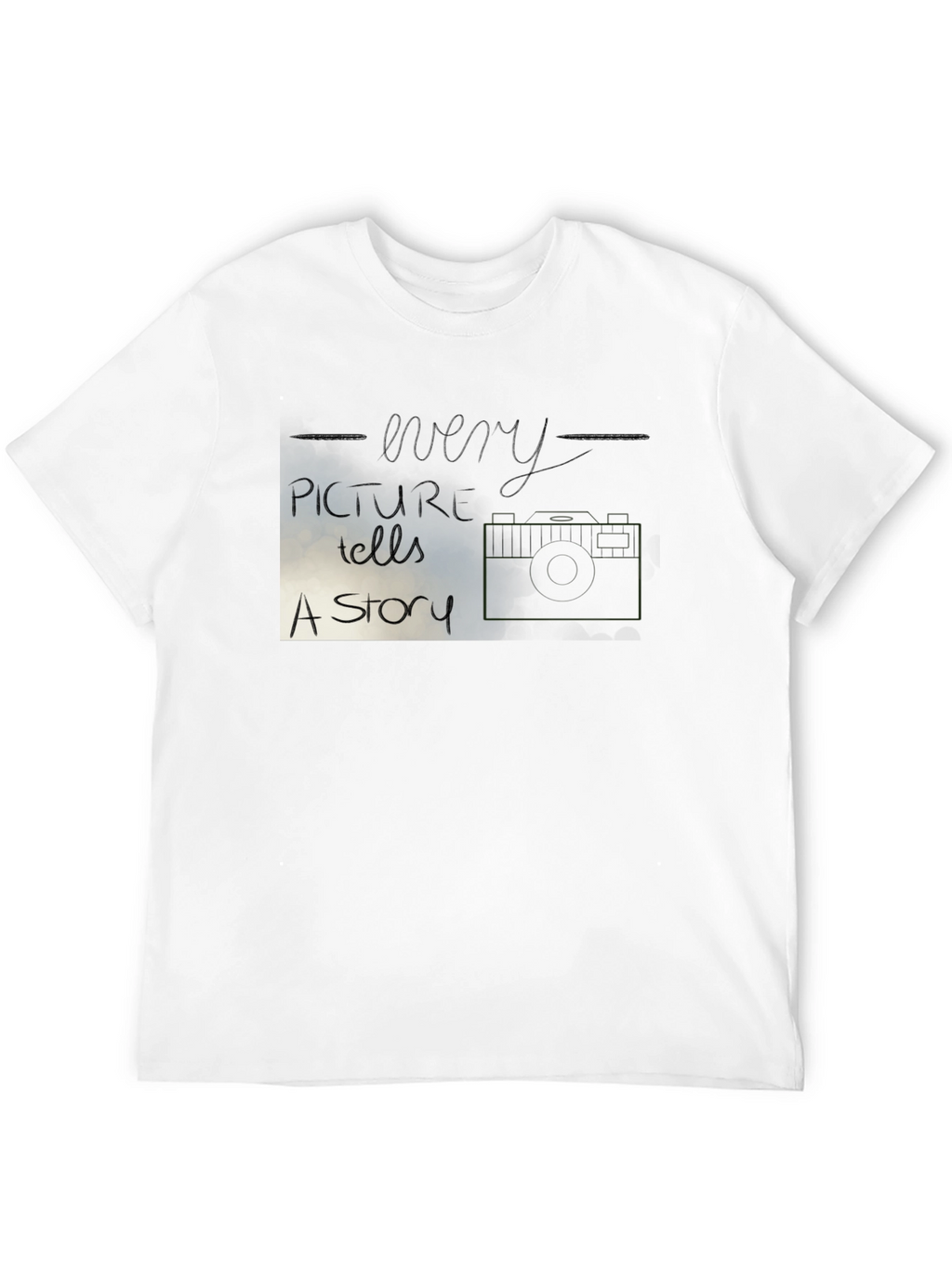 Every Picture Tells A Story Black T-Shirt