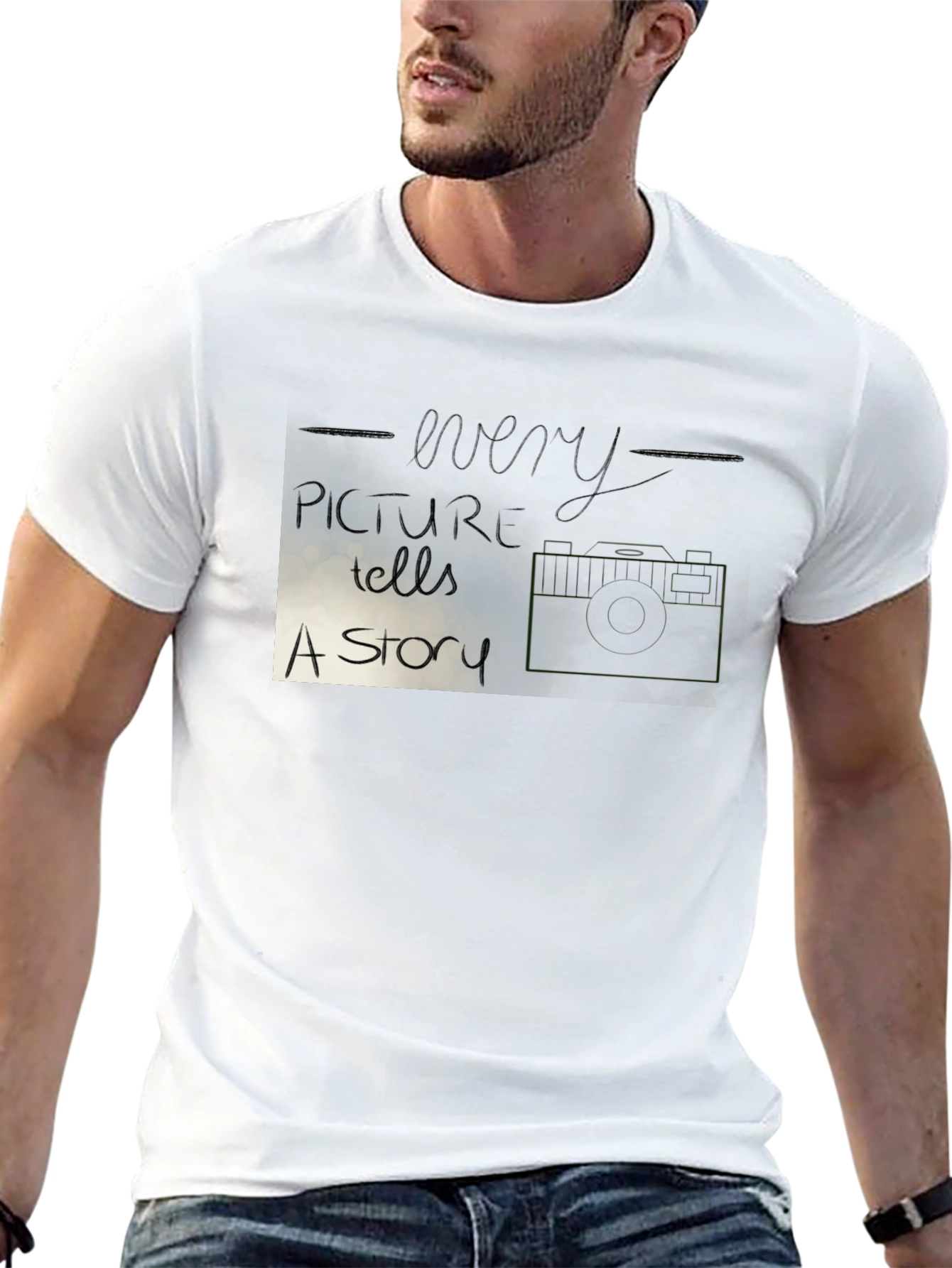 Every Picture Tells A Story Black T-Shirt