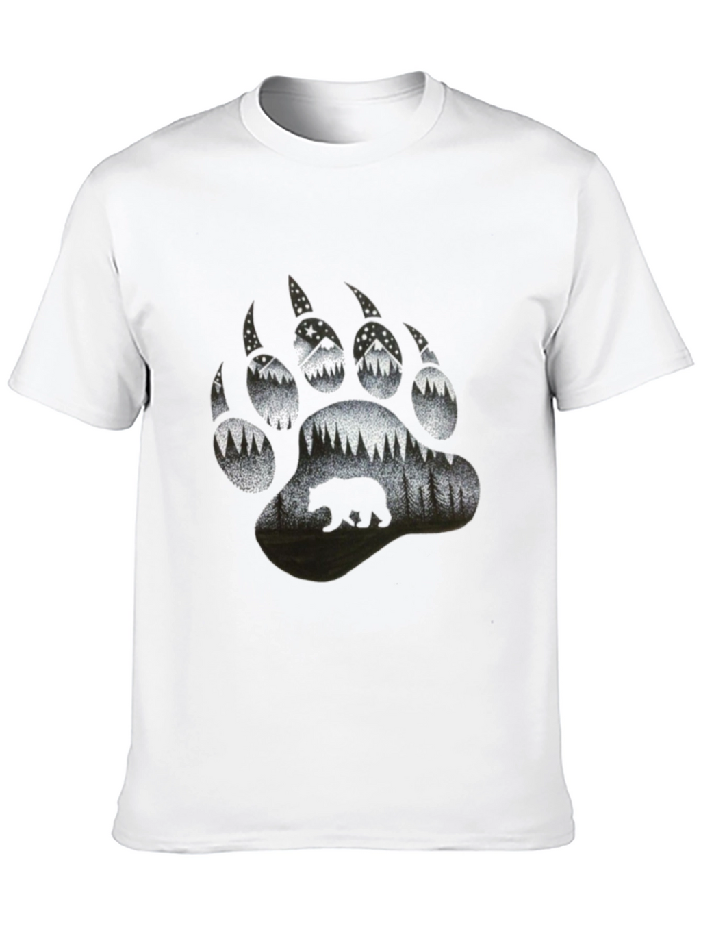 Bear Paw Print Nature T-Shirt