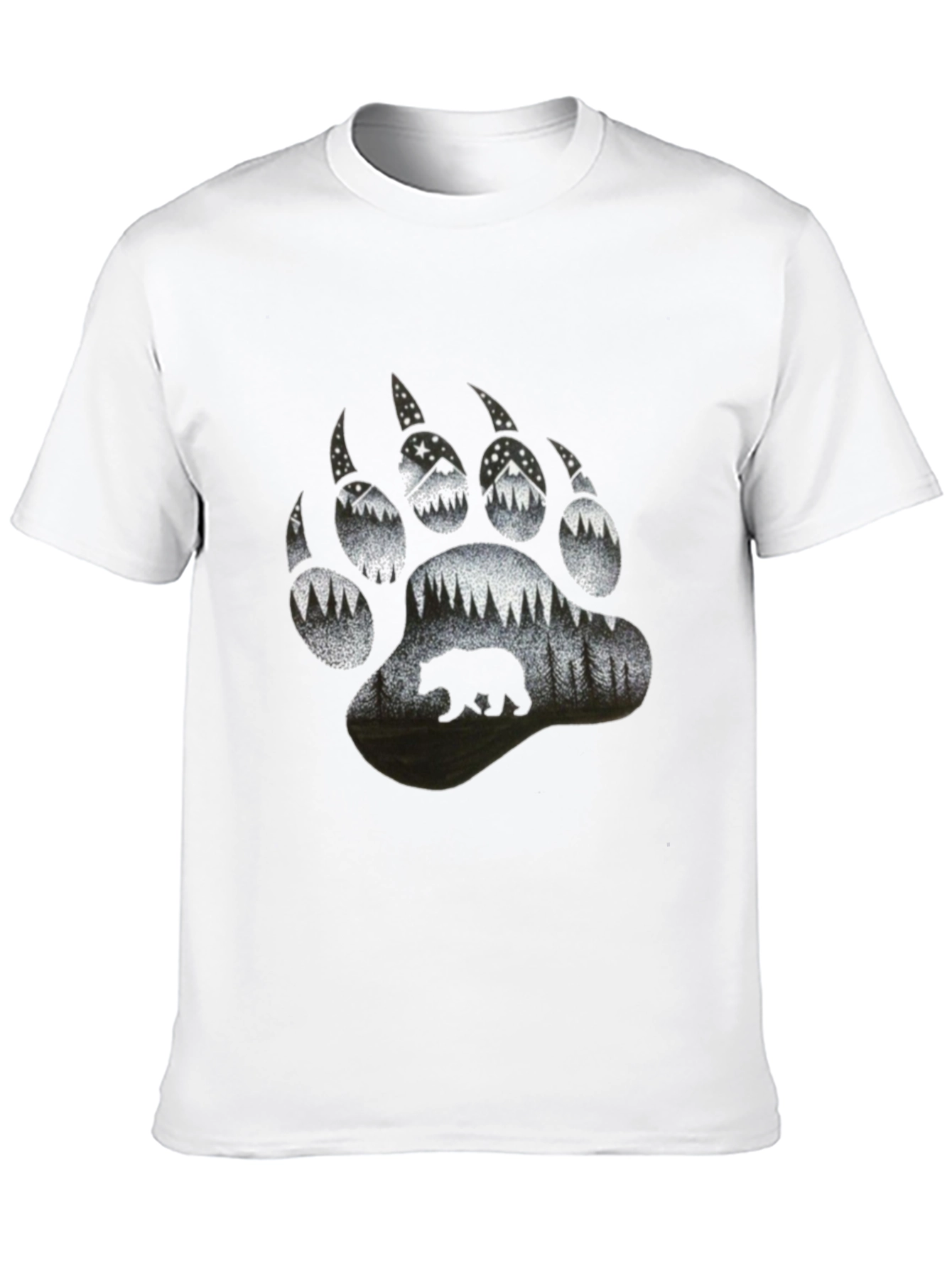 Bear Paw Print Nature T-Shirt