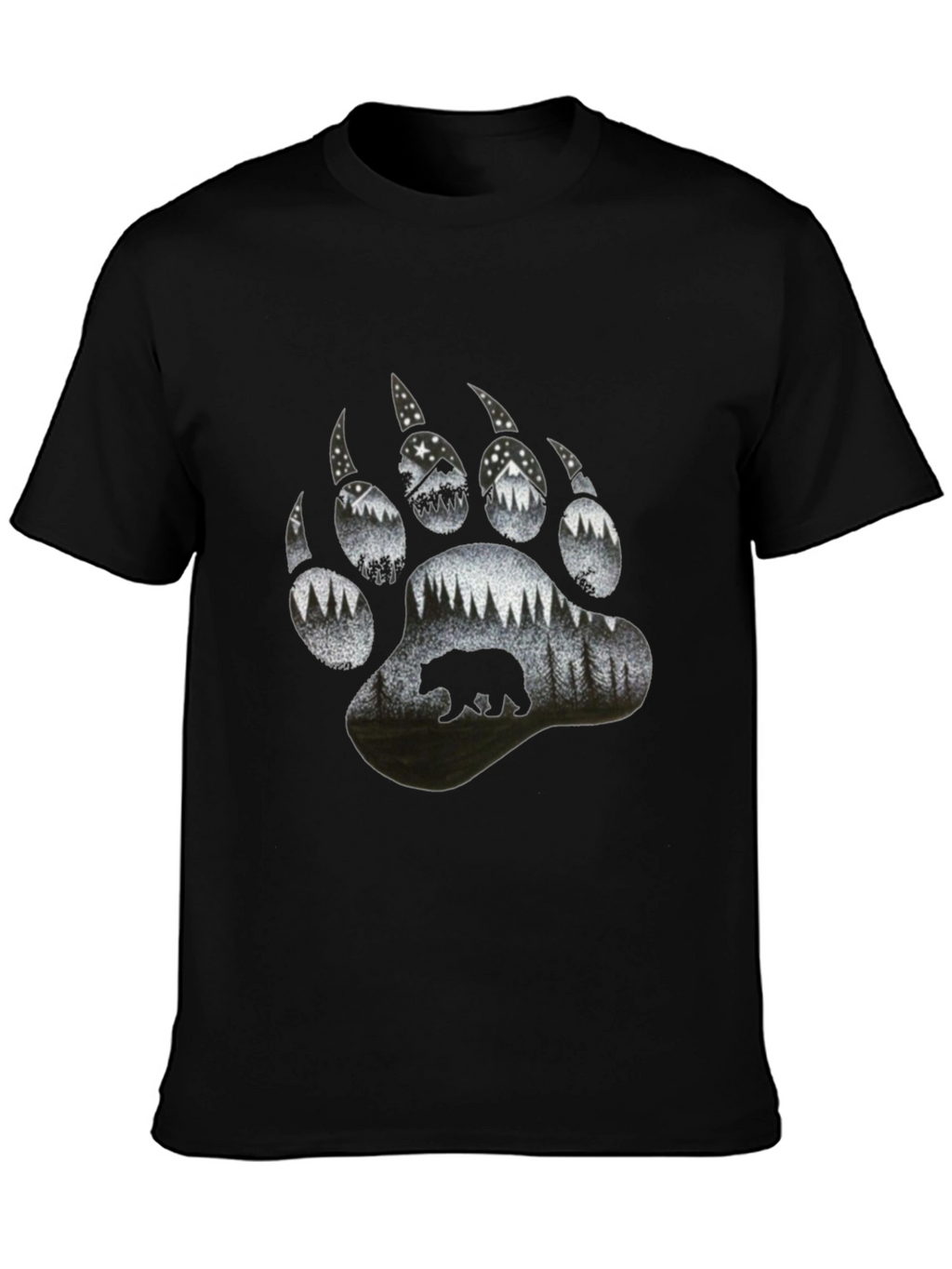 Bear Paw Print Nature T-Shirt