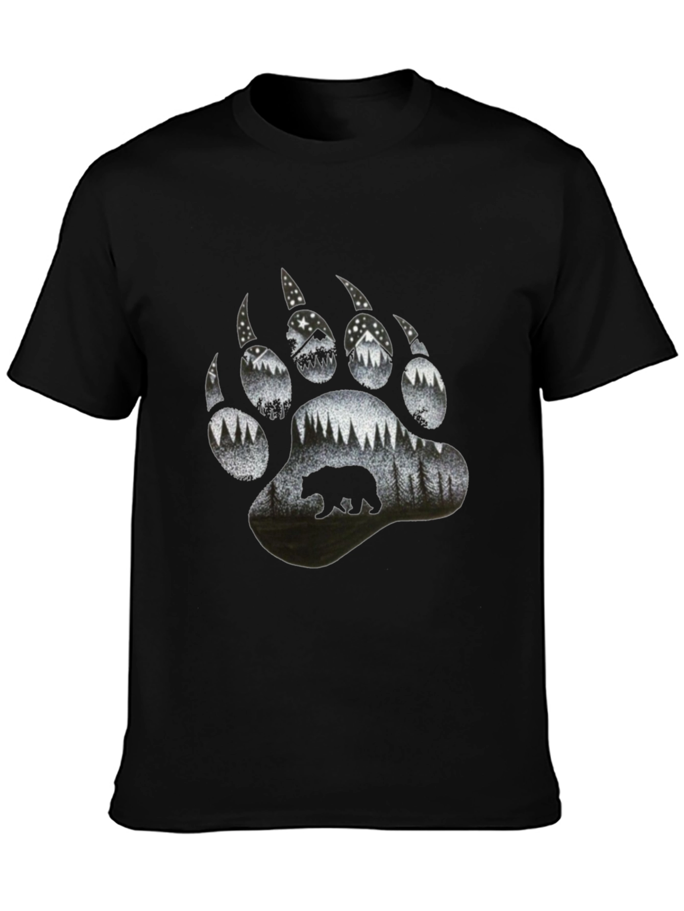 Bear Paw Print Nature T-Shirt