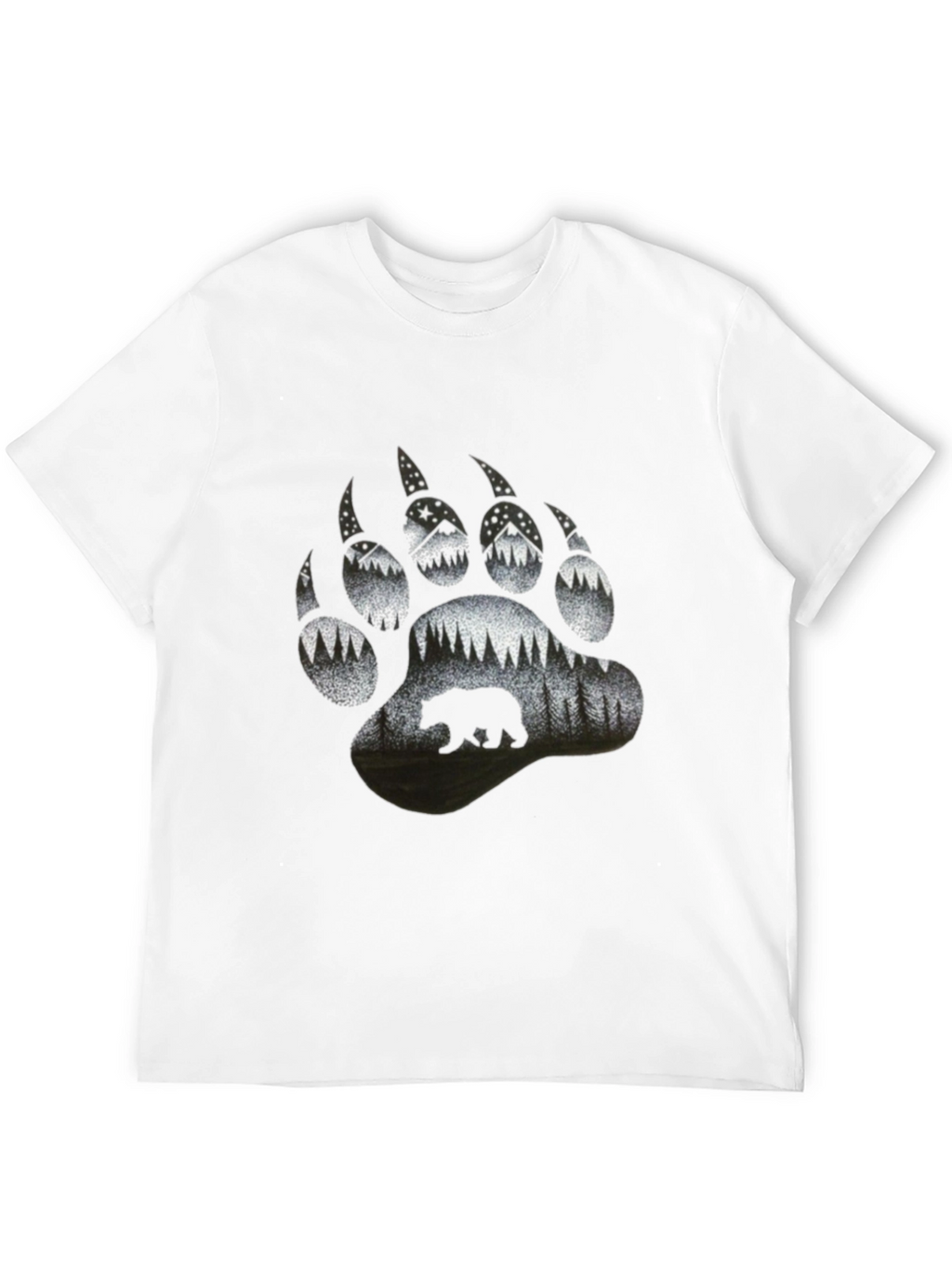 Bear Paw Print Nature T-Shirt