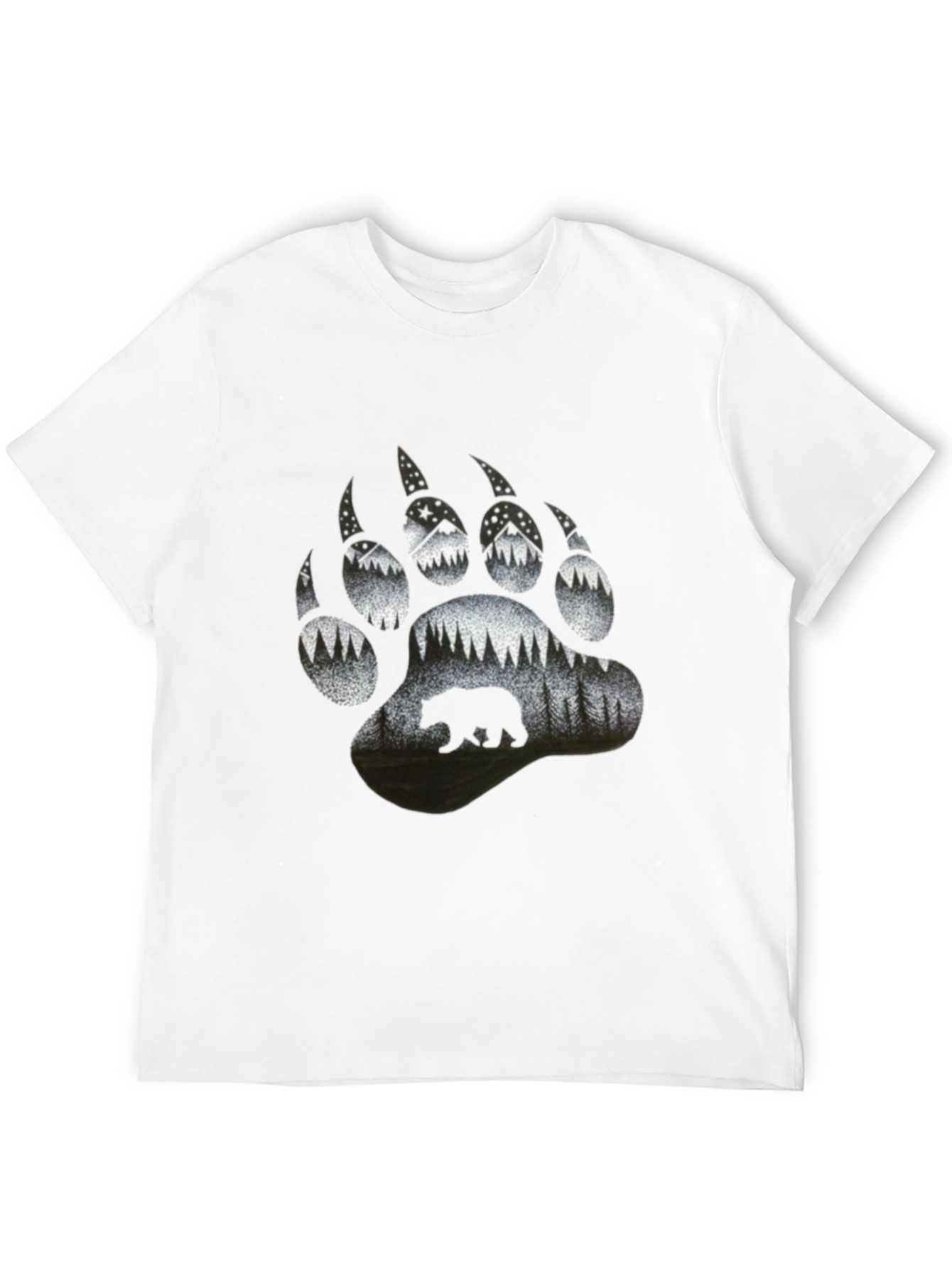 Bear Paw Print Nature T-Shirt