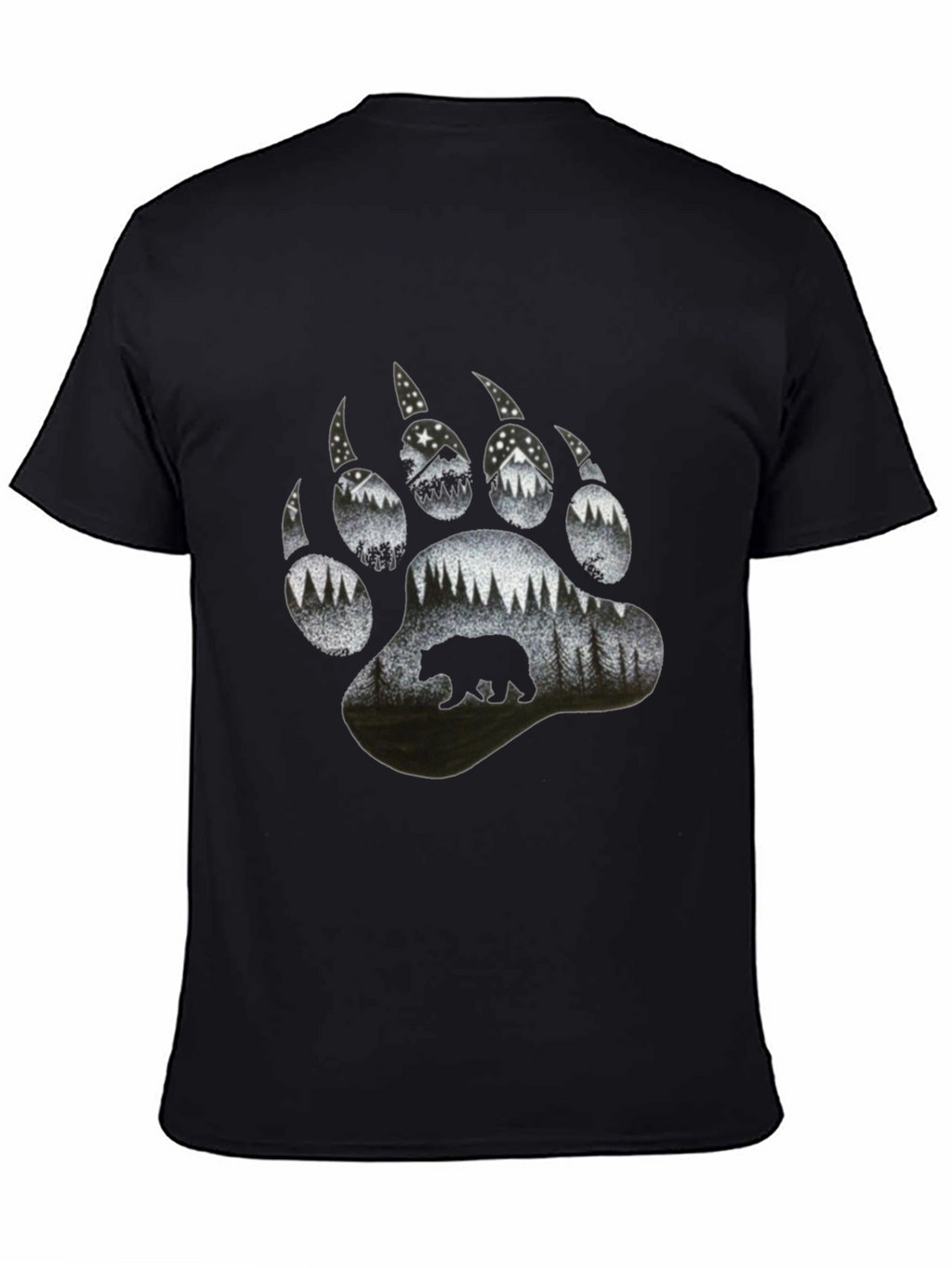 Bear Paw Print Nature T-Shirt
