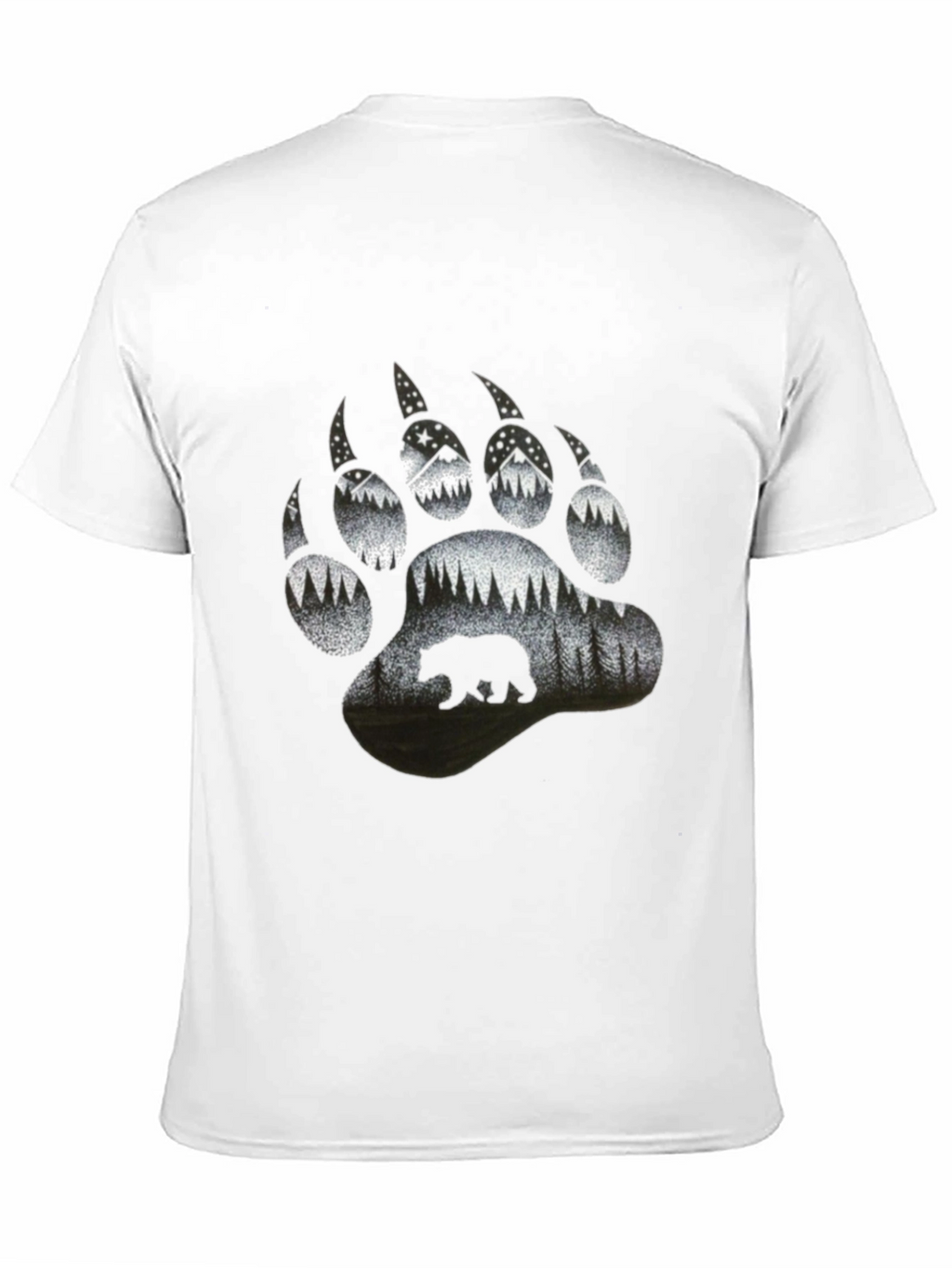 Bear Paw Print Nature T-Shirt