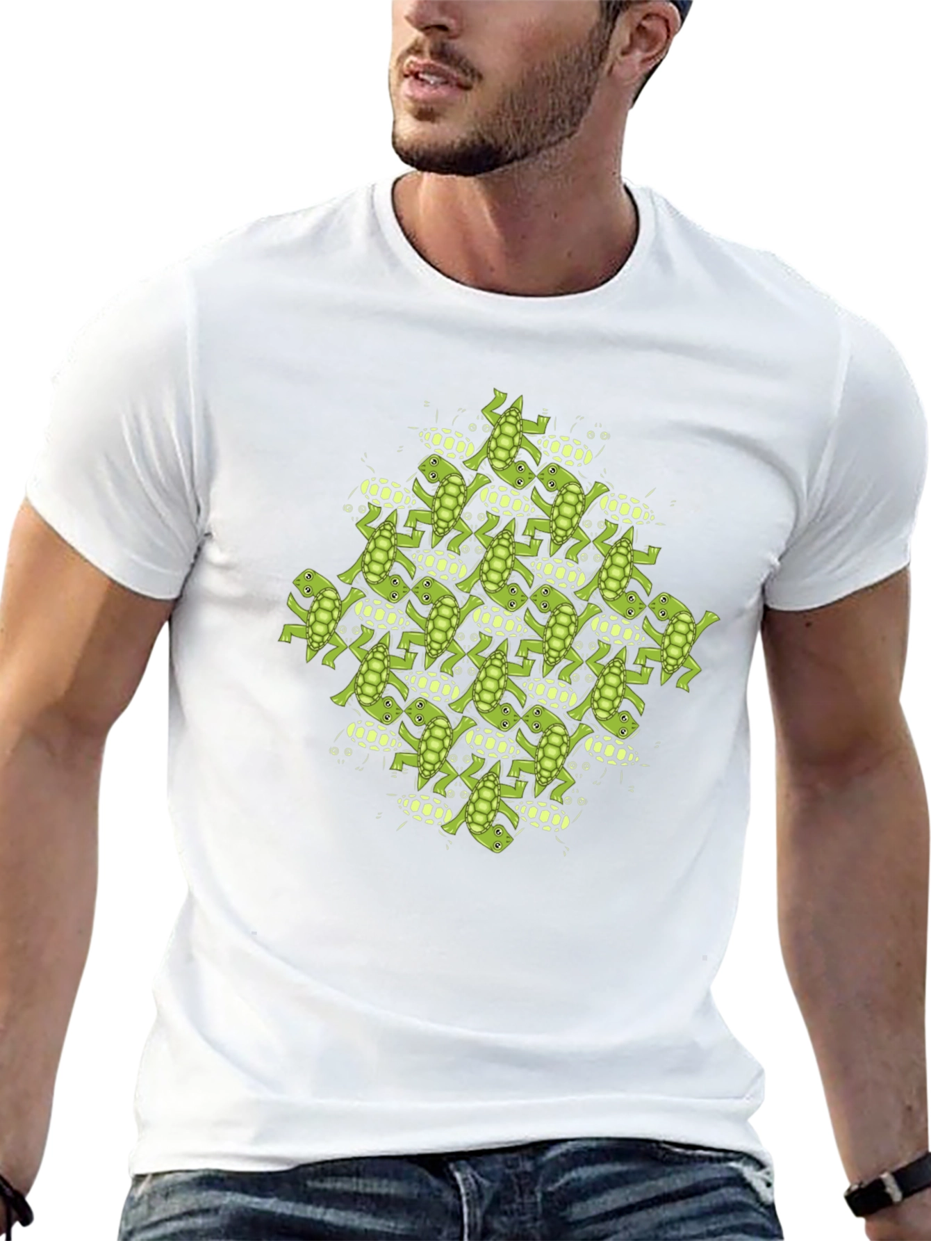Frog Tessellation Print T-Shirt