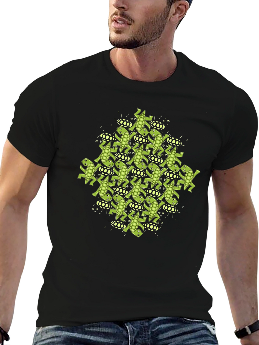 Frog Tessellation Print T-Shirt