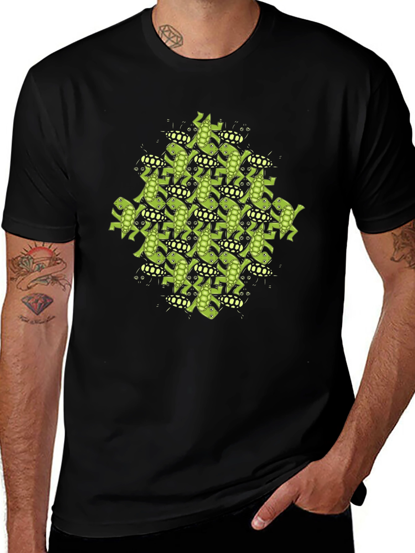 Frog Tessellation Print T-Shirt