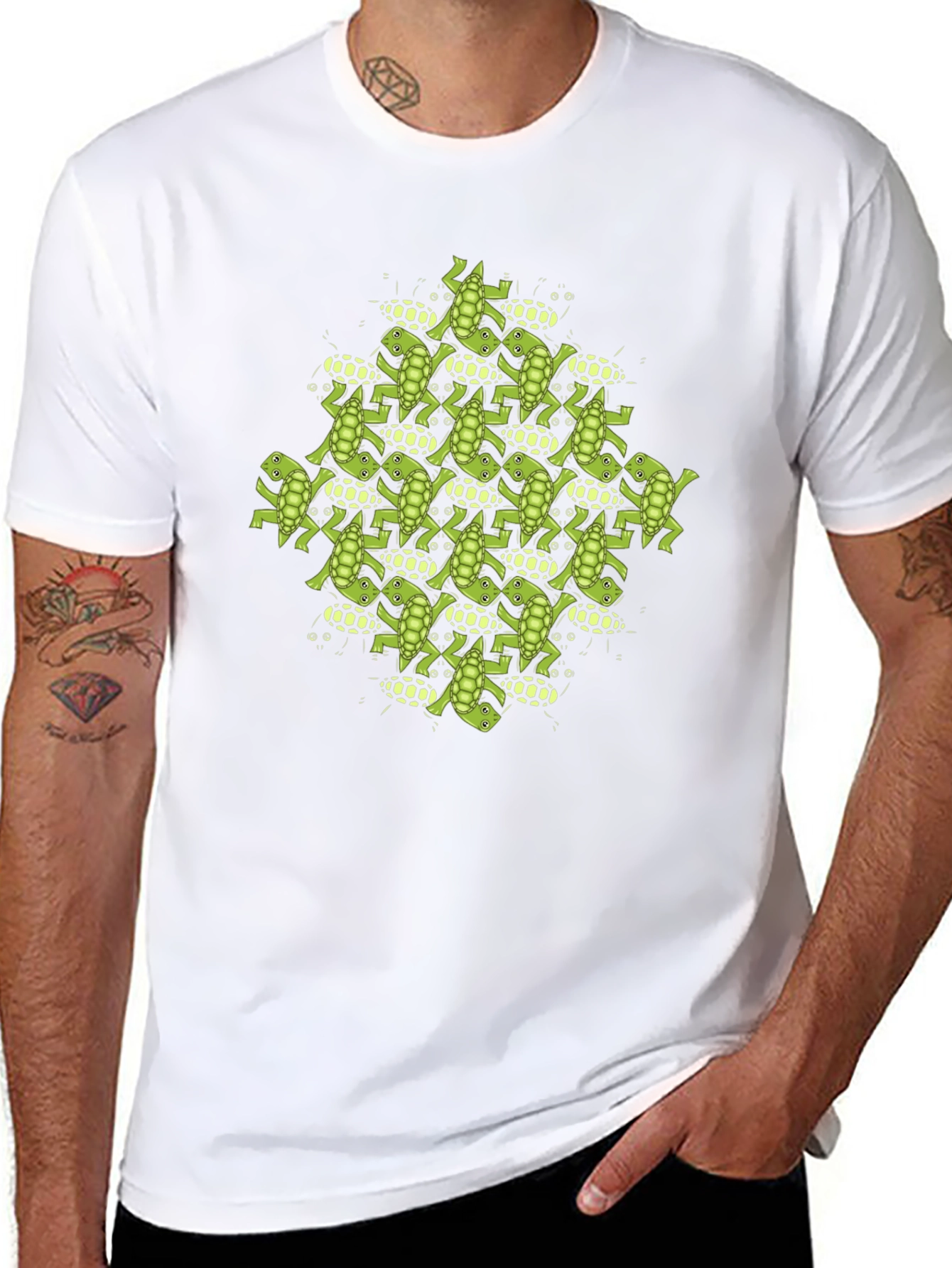 Frog Tessellation Print T-Shirt