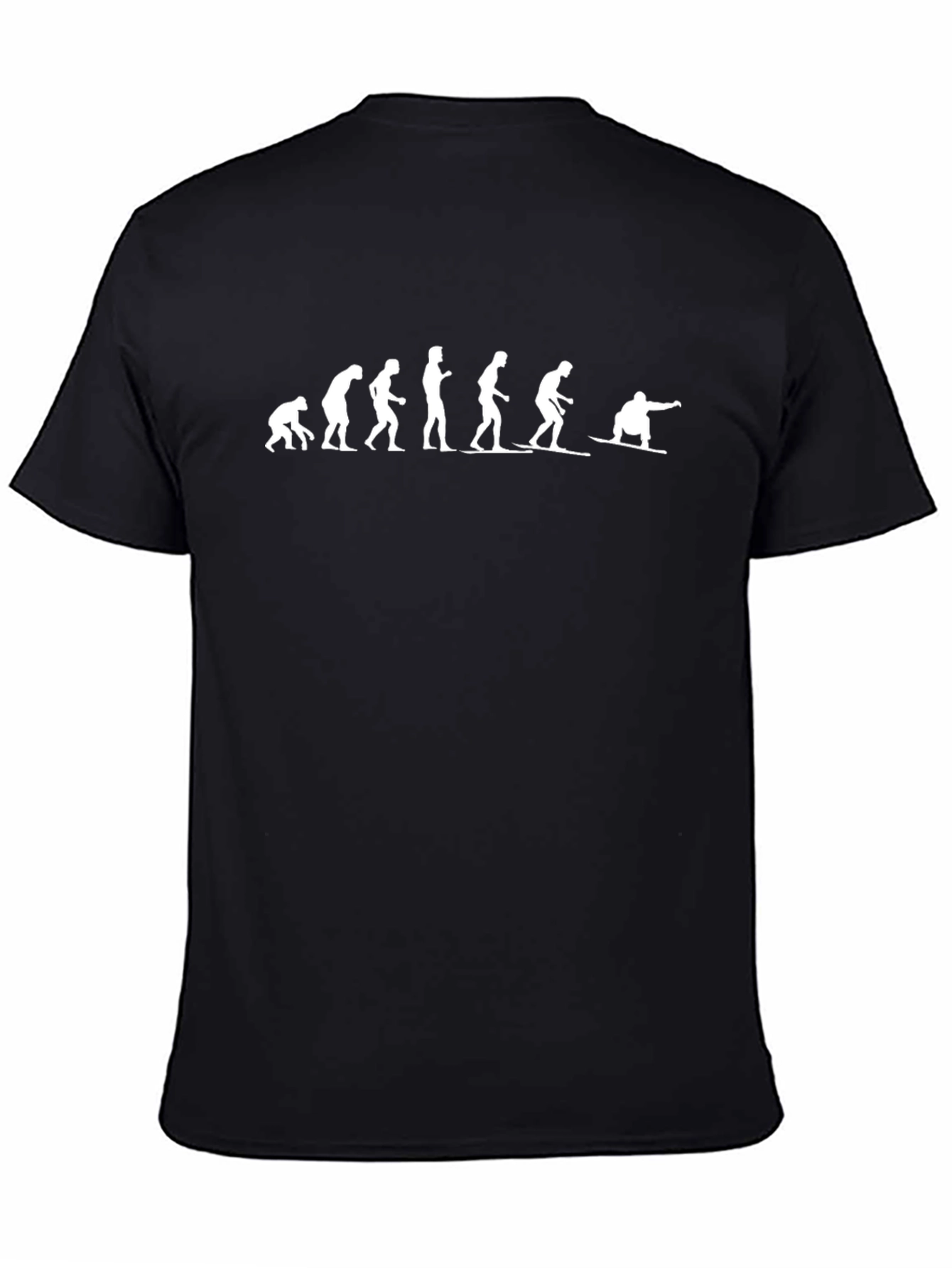 Evolution of Snowboarding T-Shirt - Black Crew Neck