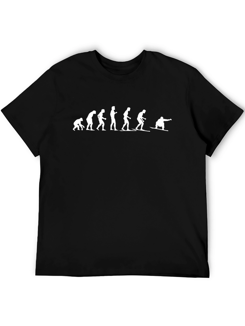 Evolution of Snowboarding T-Shirt - Black Crew Neck