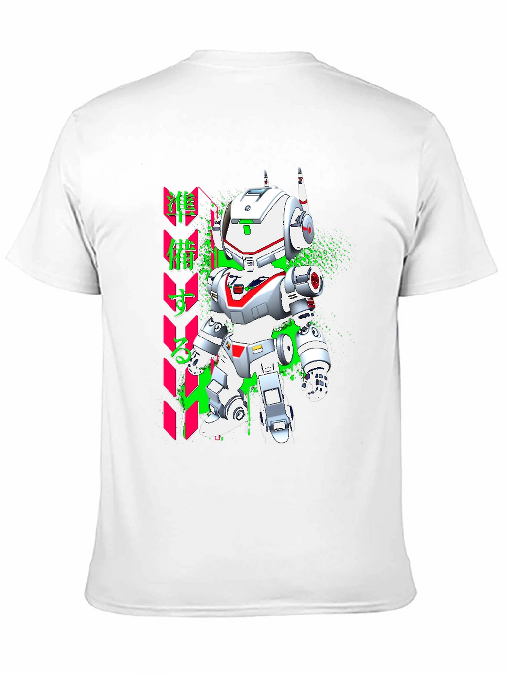 Robot Graphic Tee - Black Short Sleeve Shirt
